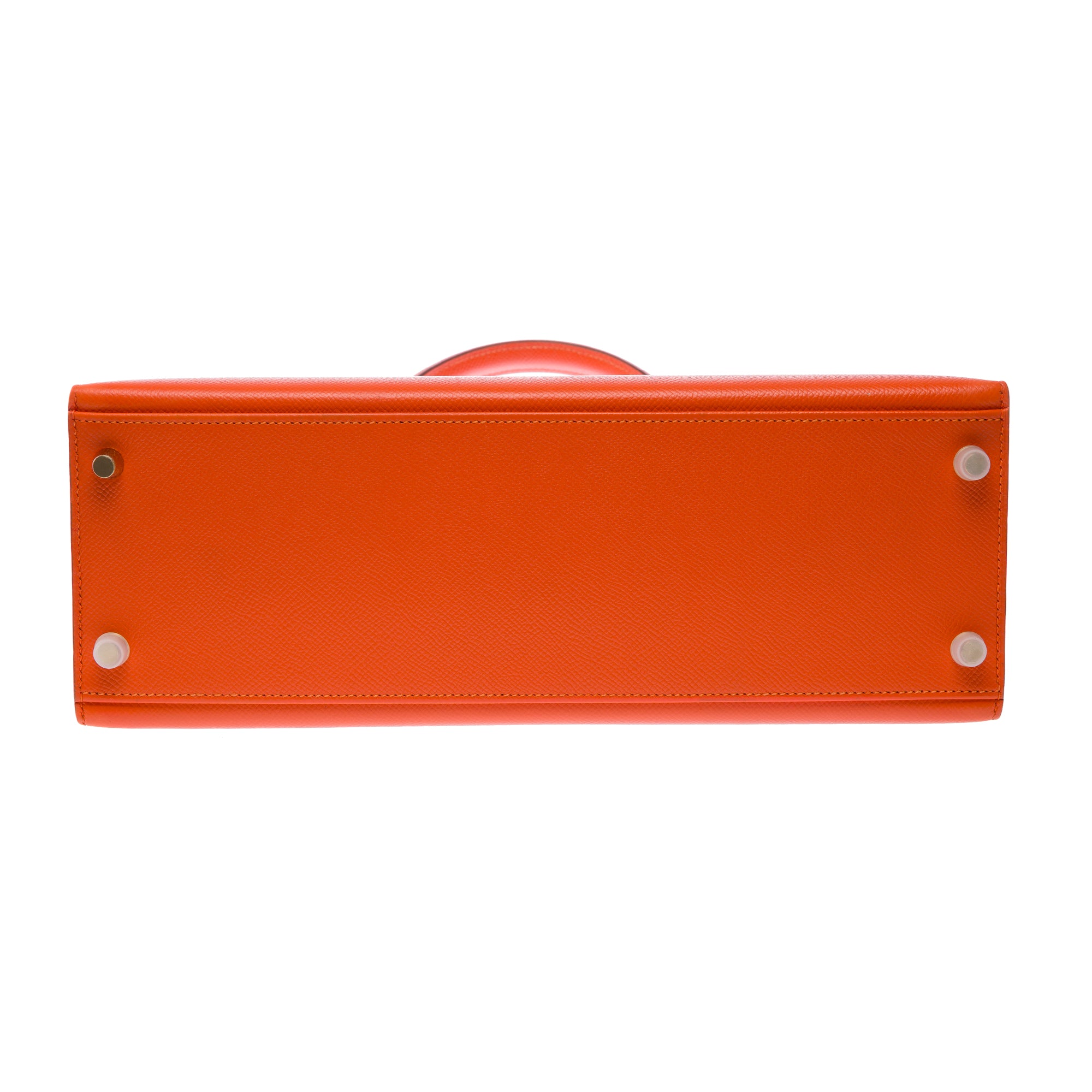 Sac HERMES Kelly 32 en Cuir Orange - 103499