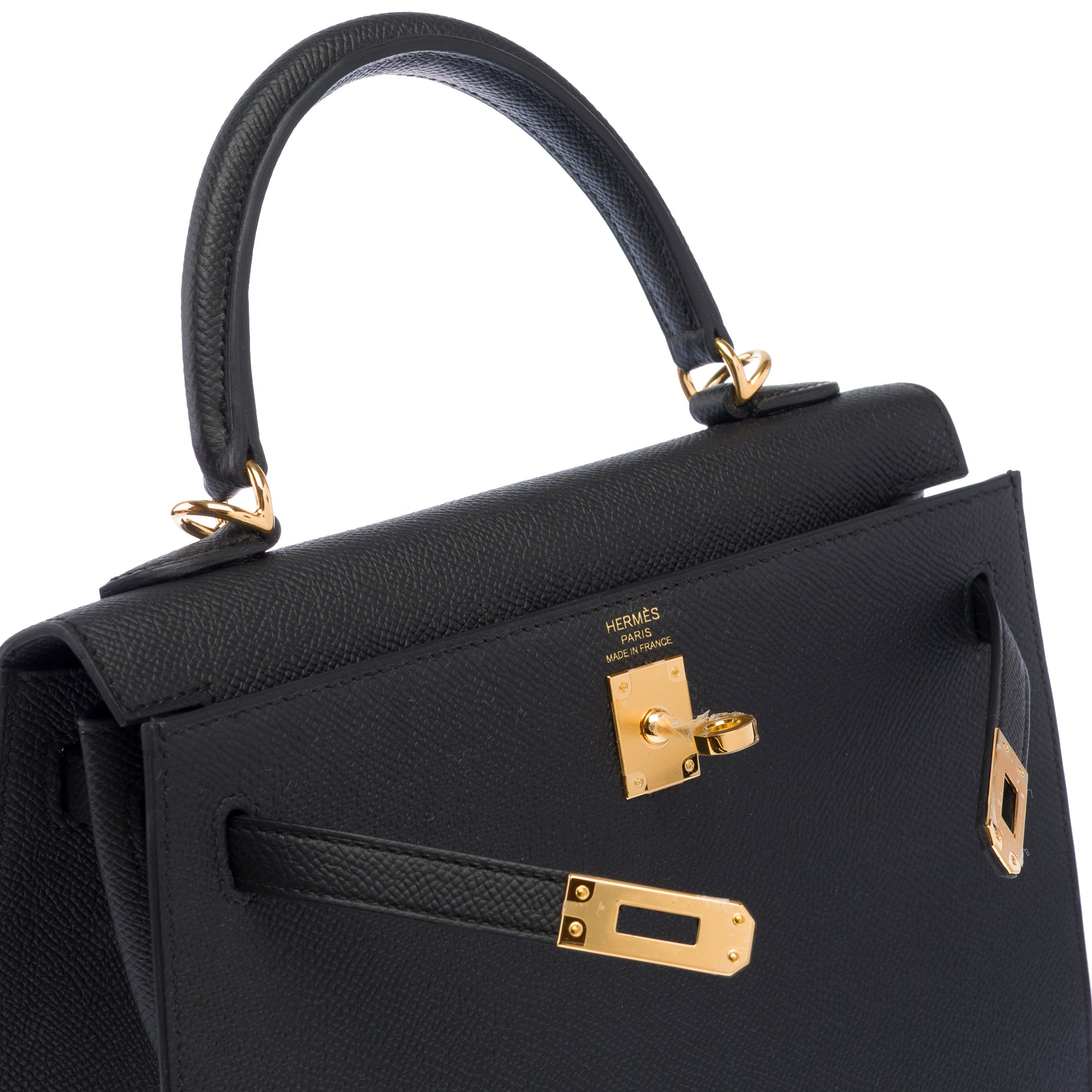 Sac HERMES Kelly 25 en Cuir Noir - 103510