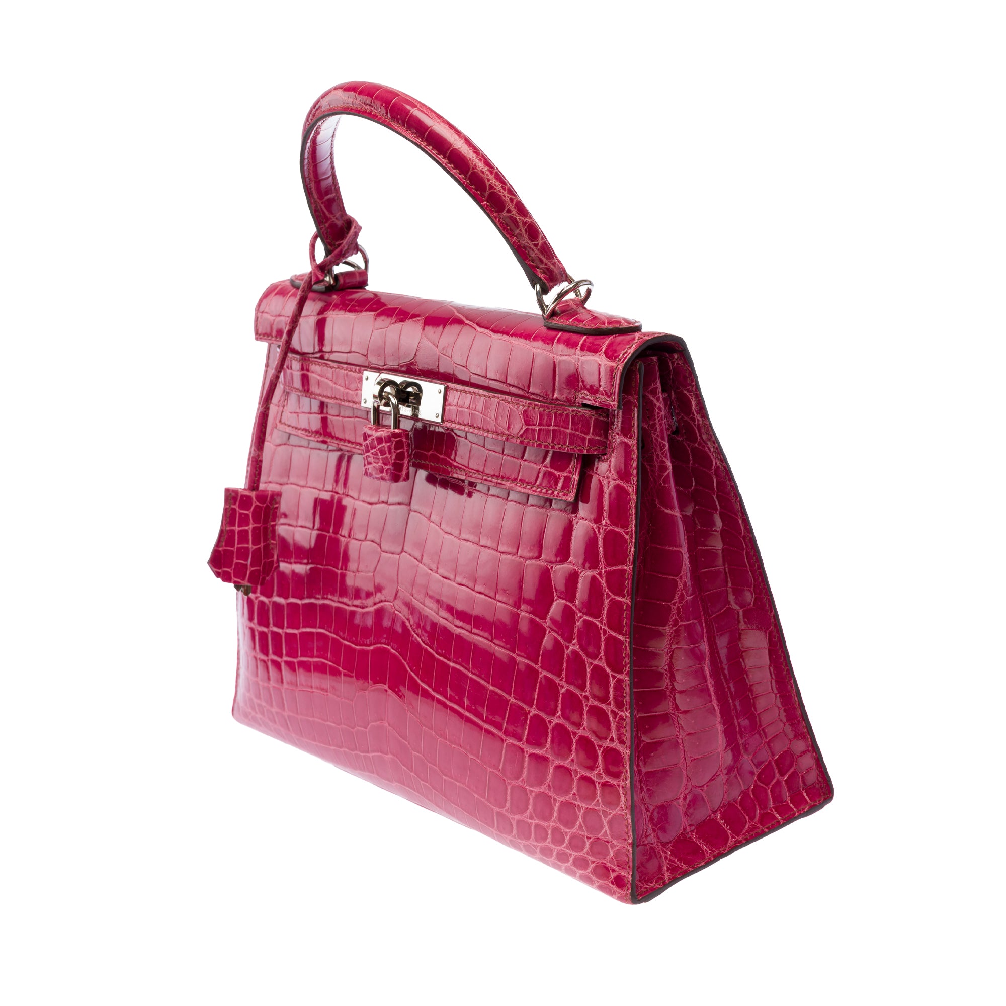 Sac HERMES Kelly 28 en Cuirs exotiques Rose - 103511