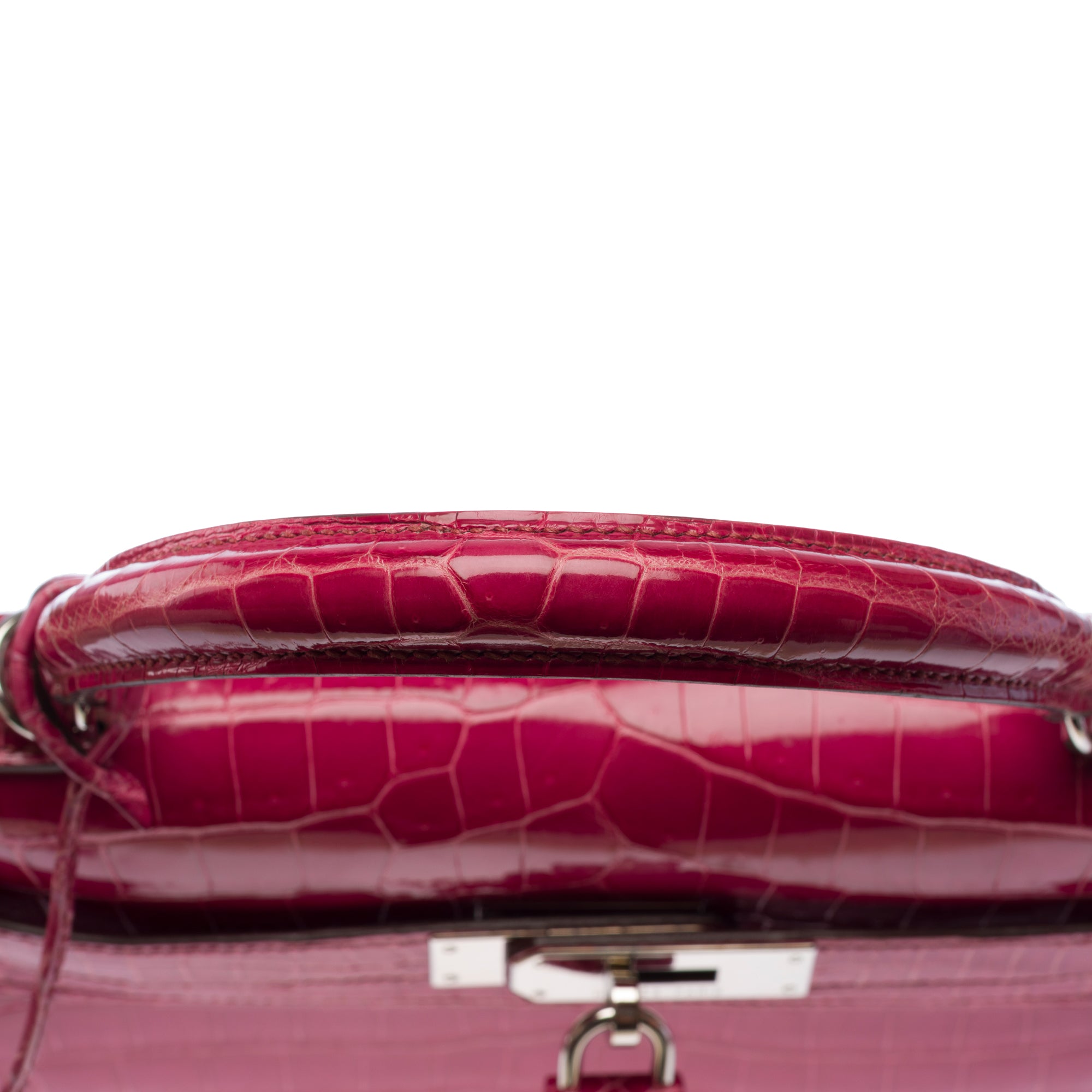 Sac HERMES Kelly 28 en Cuirs exotiques Rose - 103511