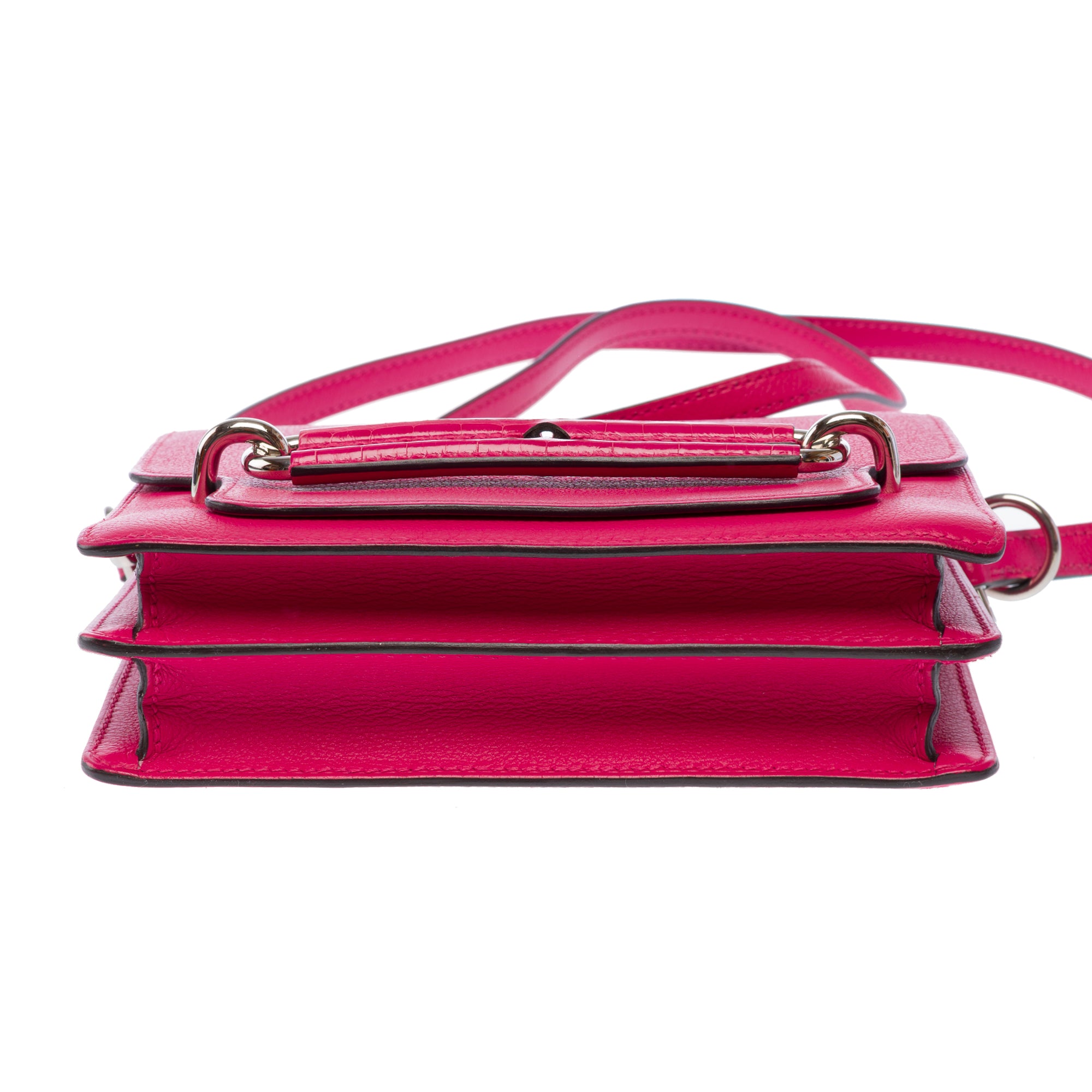Sac HERMES Roulis en Cuir Rose - 103500