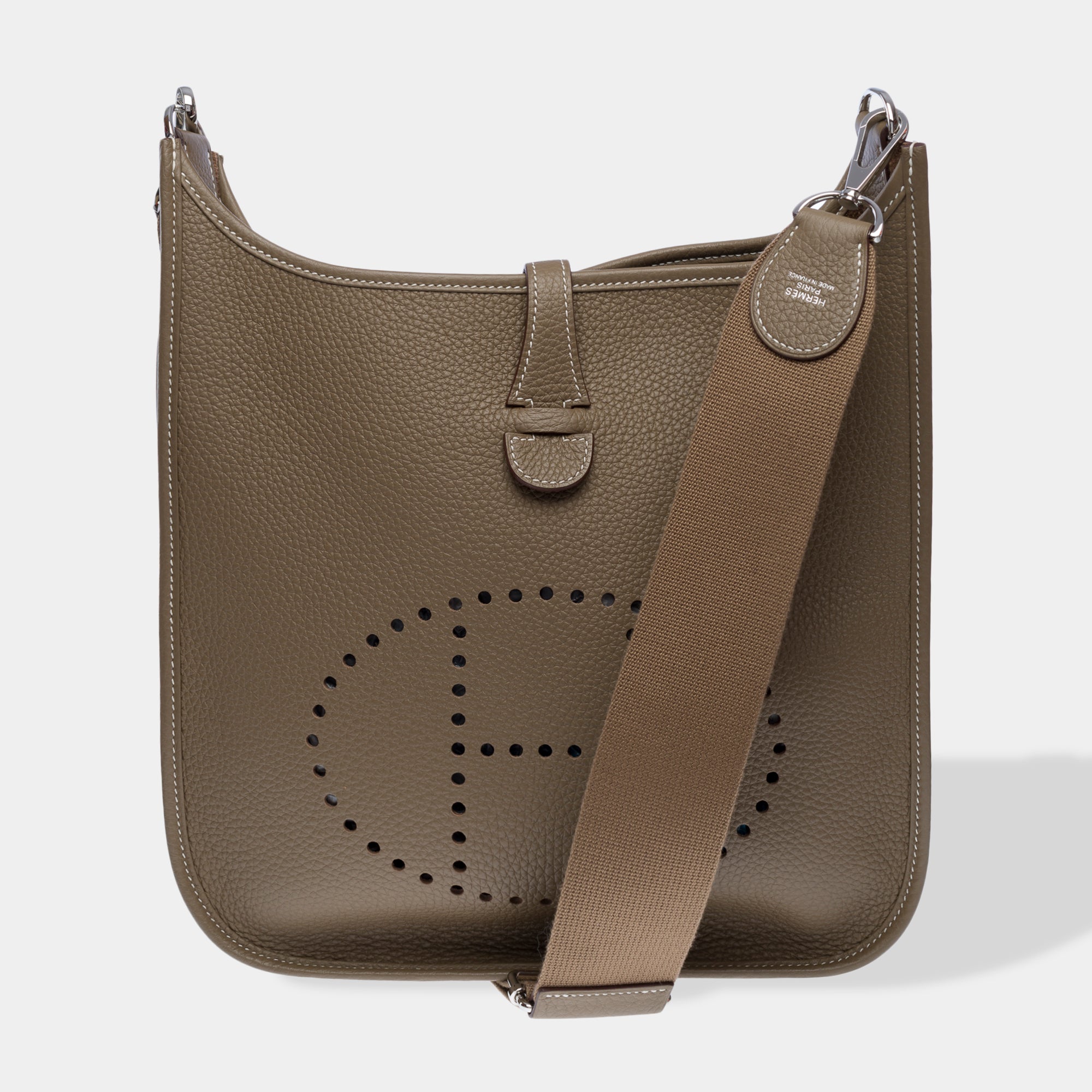 Sac HERMES Evelyne en Cuir Étoupe - 103514