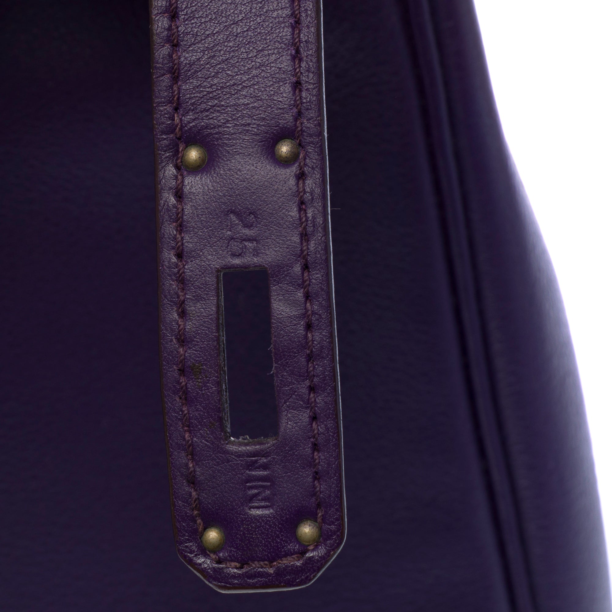 Sac HERMES Kelly 28 en Cuir Violet - 103502