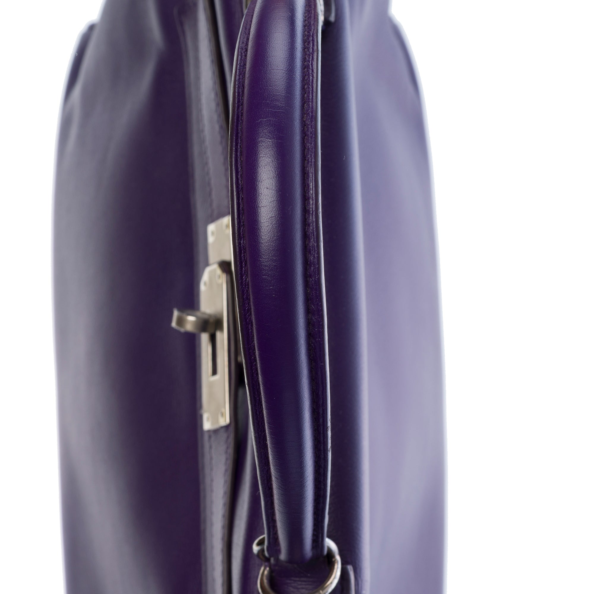 Sac HERMES Kelly 28 en Cuir Violet - 103502