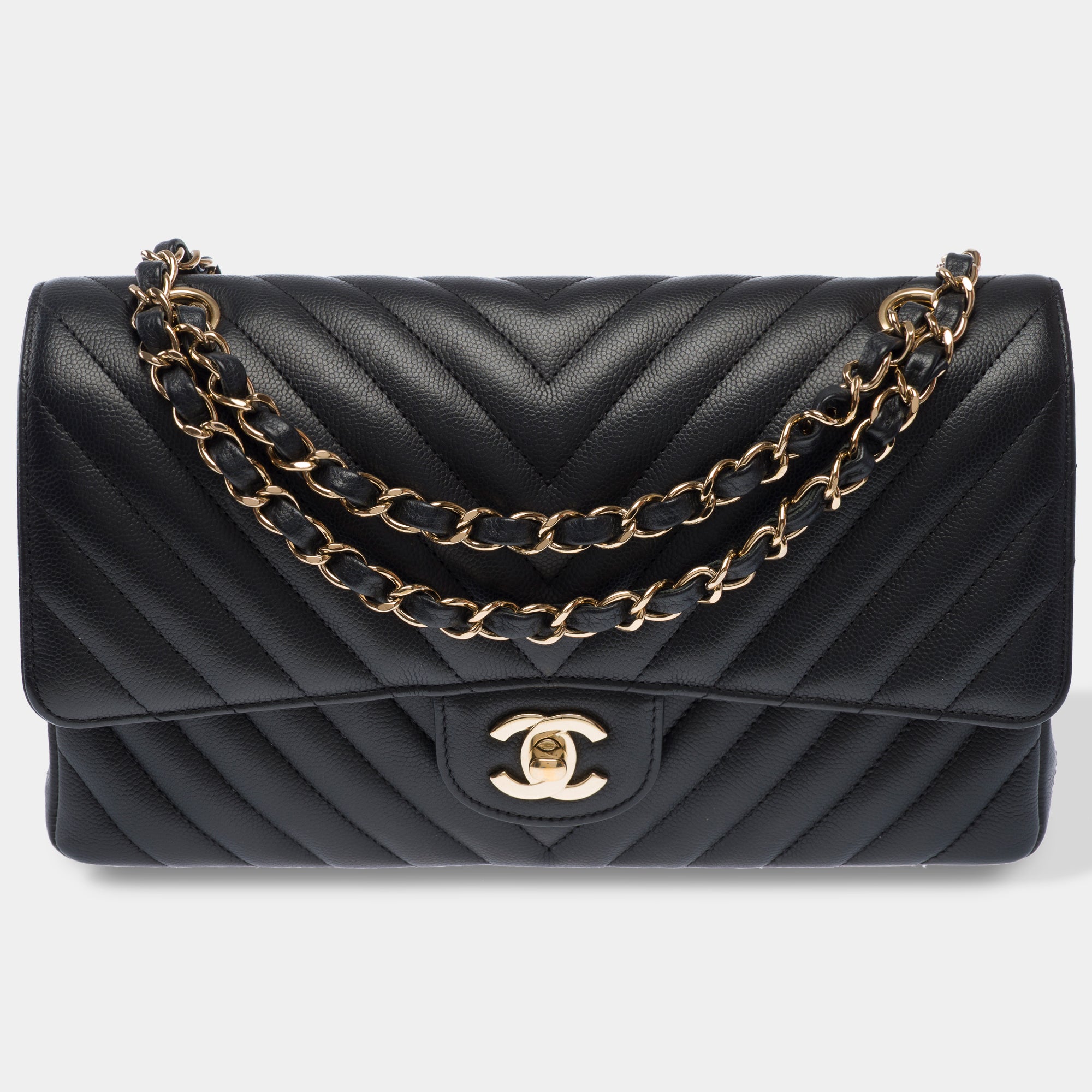 Sac CHANEL Timeless/Classique en Cuir Noir - 103513