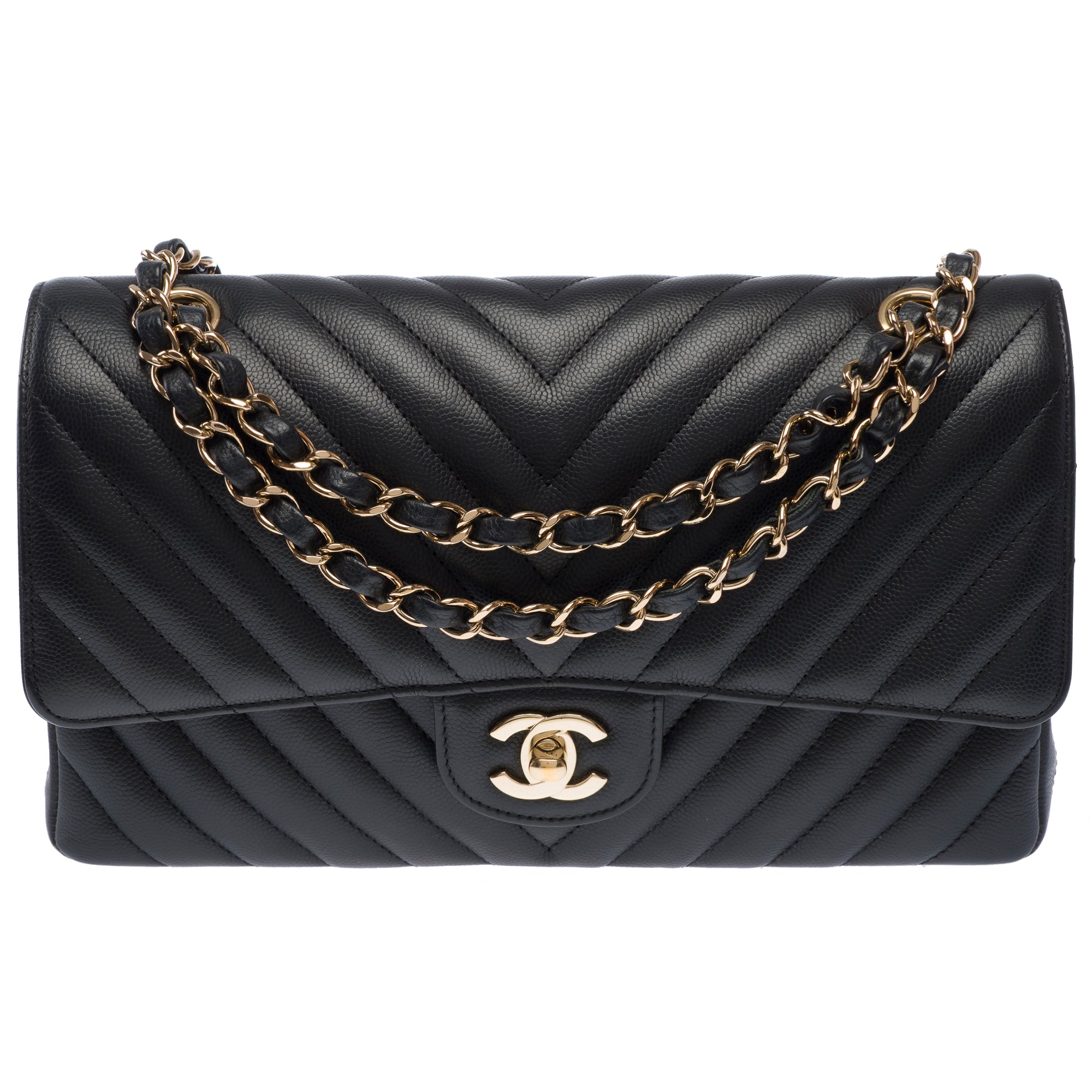 Sac CHANEL Timeless/Classique en Cuir Noir - 103513
