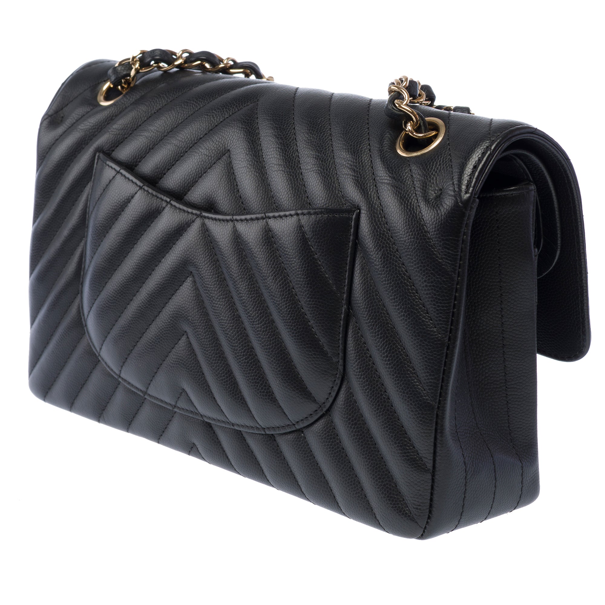 Sac CHANEL Timeless/Classique en Cuir Noir - 103513