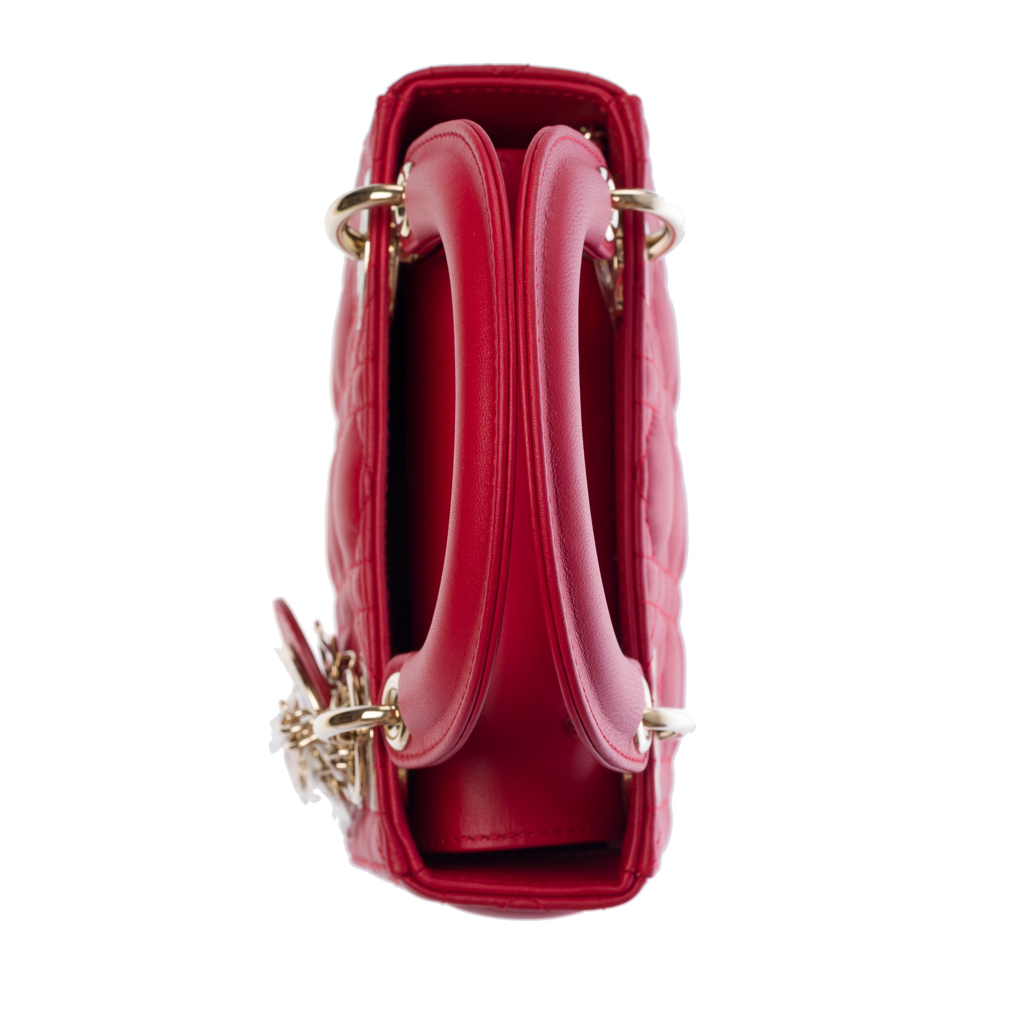 Sac DIOR Lady Dior en Cuir Rouge - 103540