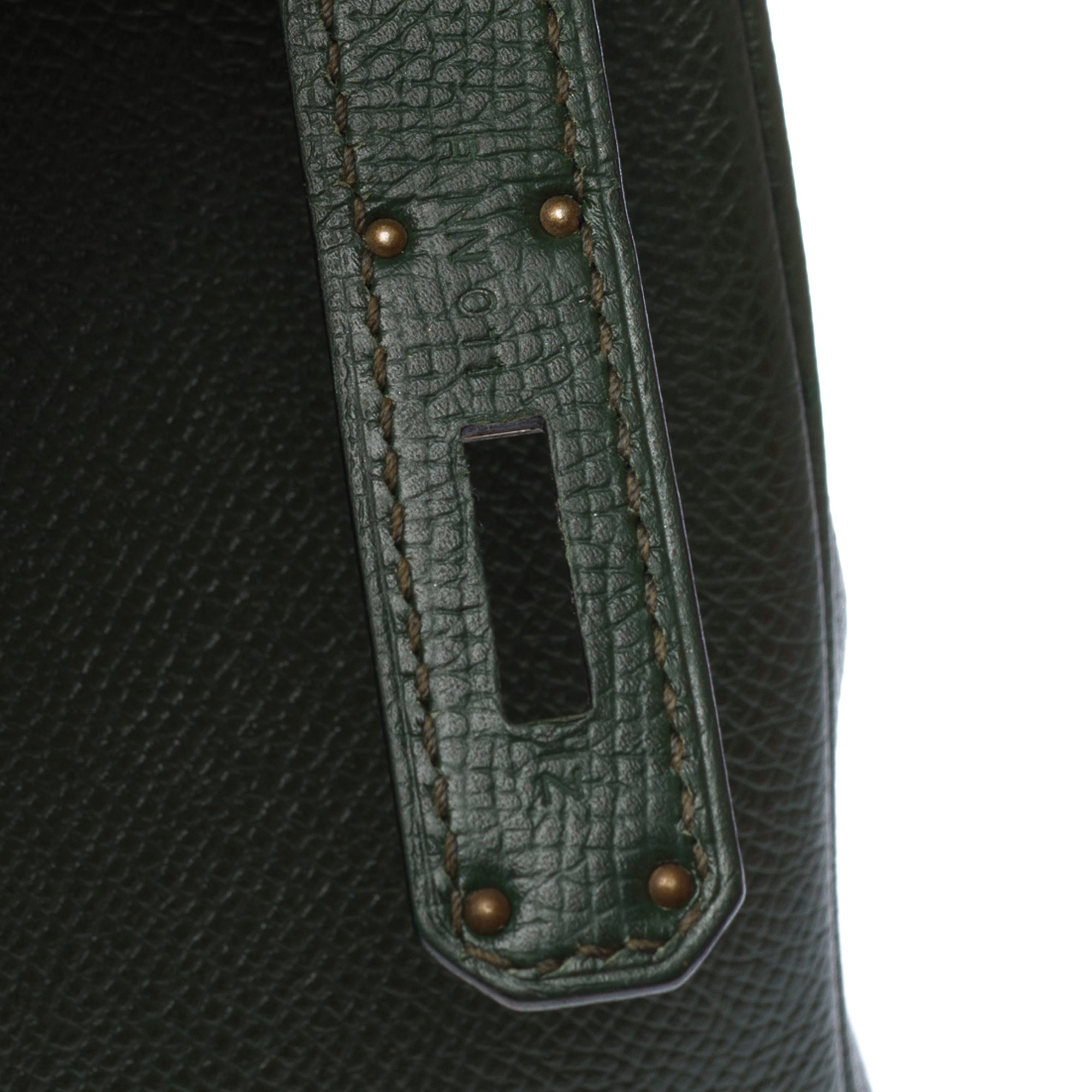 Sac HERMES Birkin 30 en Cuir Vert - 103577