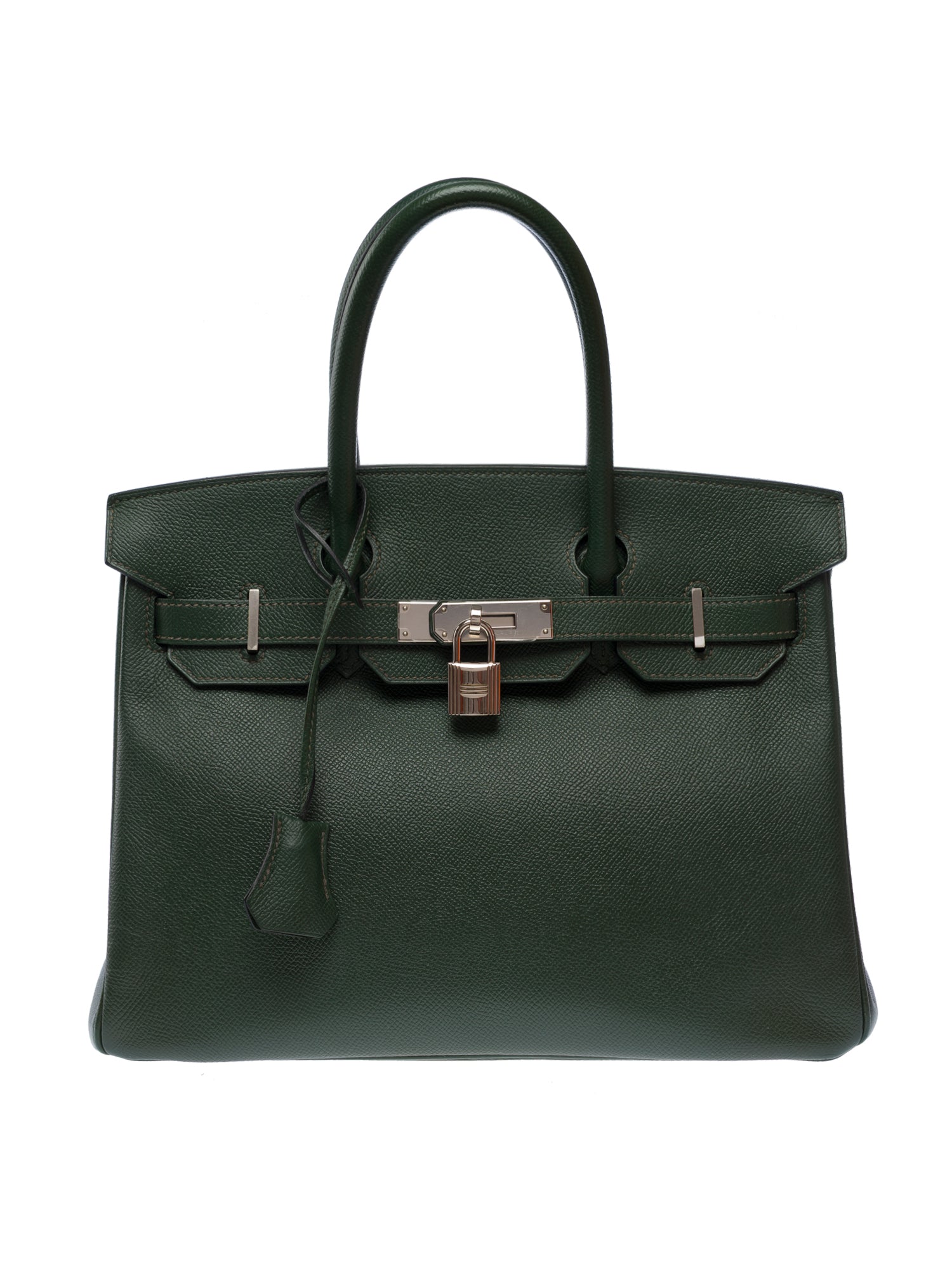 Sac HERMES Birkin 30 en Cuir Vert - 103577