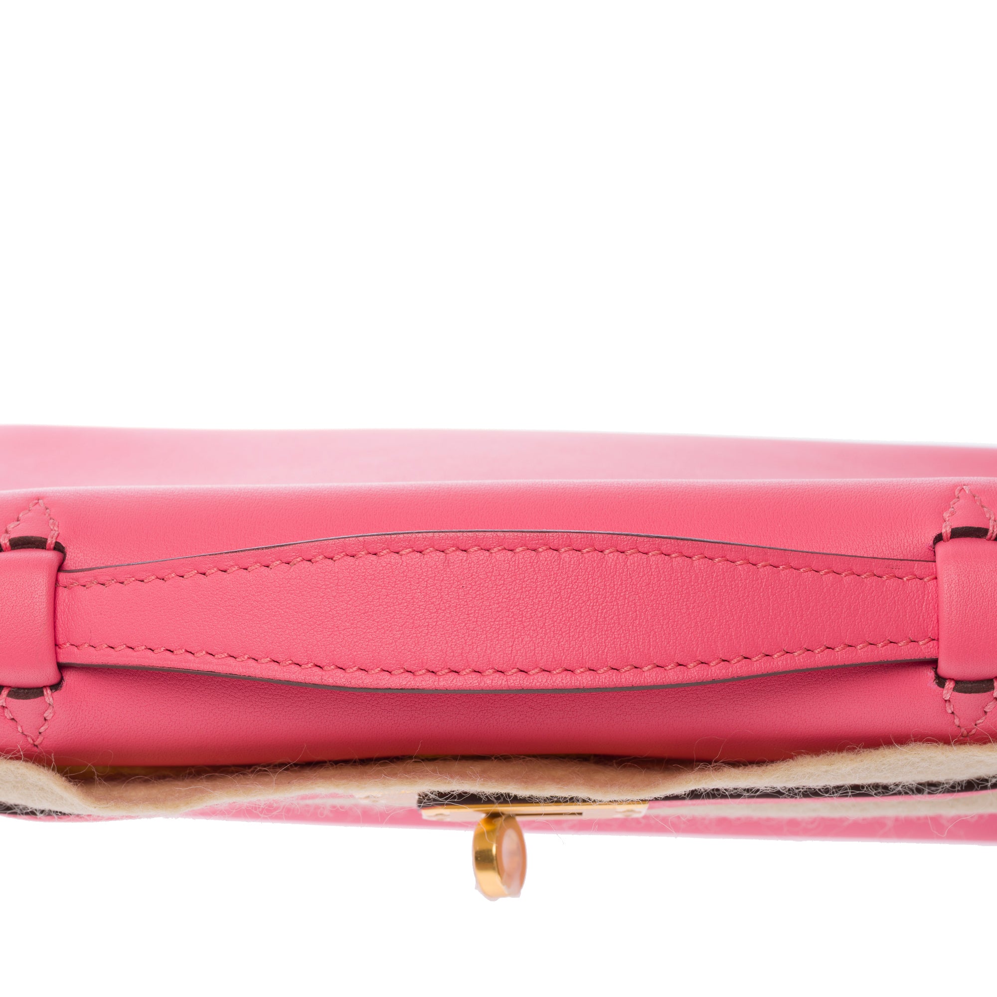 Sac HERMES Kelly Mini en Cuir Rose - 103557