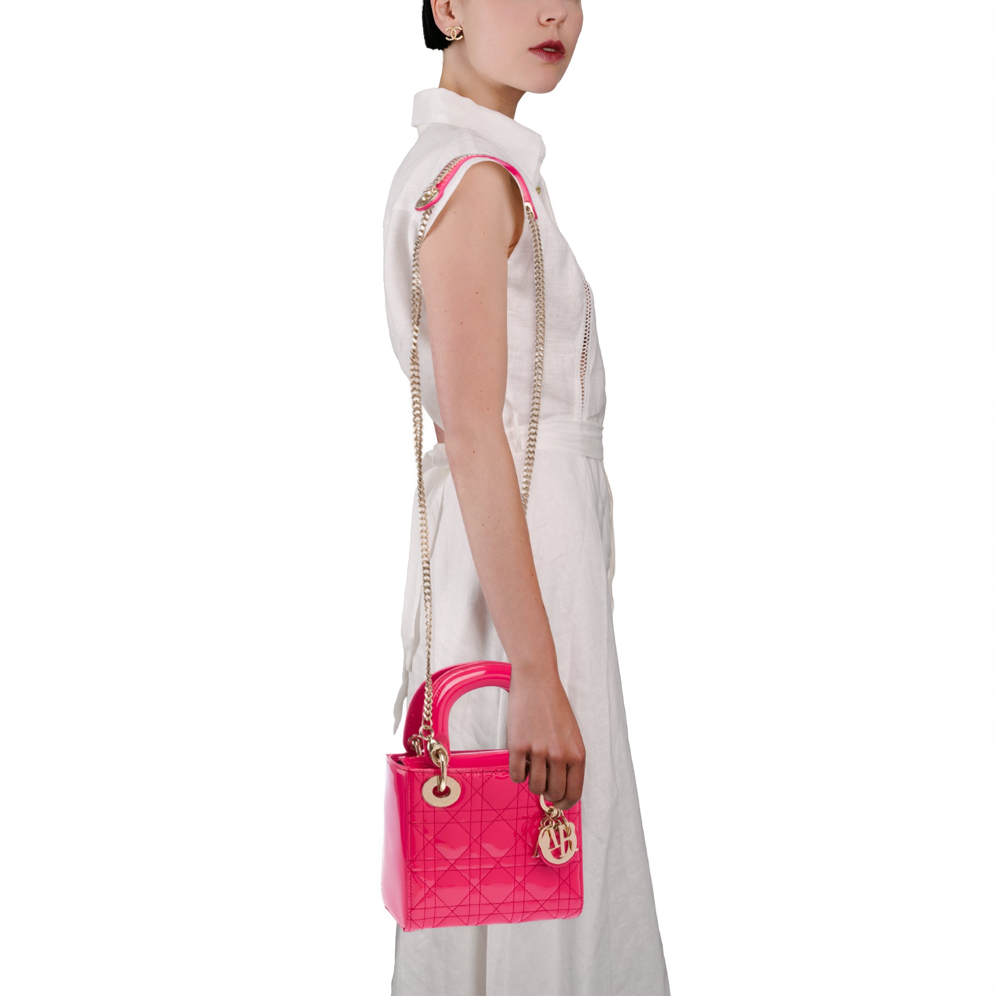 Sac DIOR Lady Dior en Cuir Rose - 103538