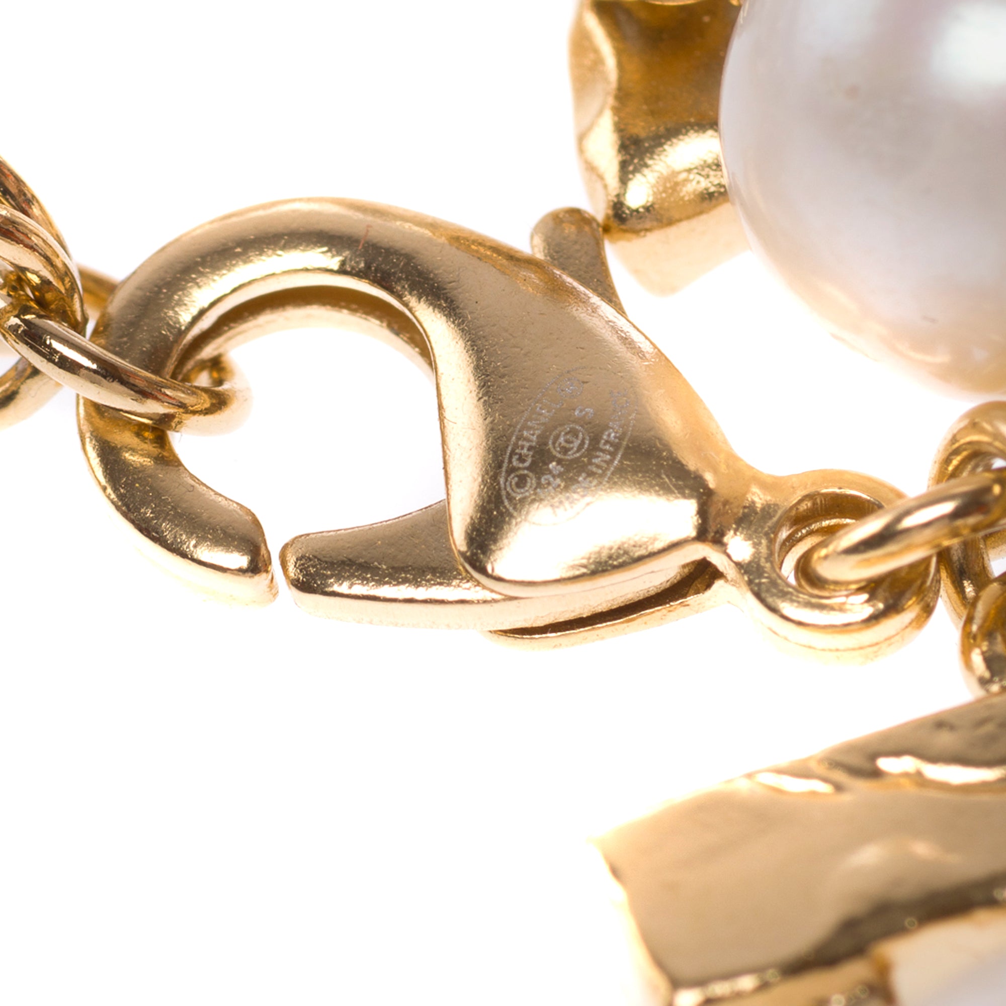 Bijoux CHANEL CC en Perle Doré - 103519