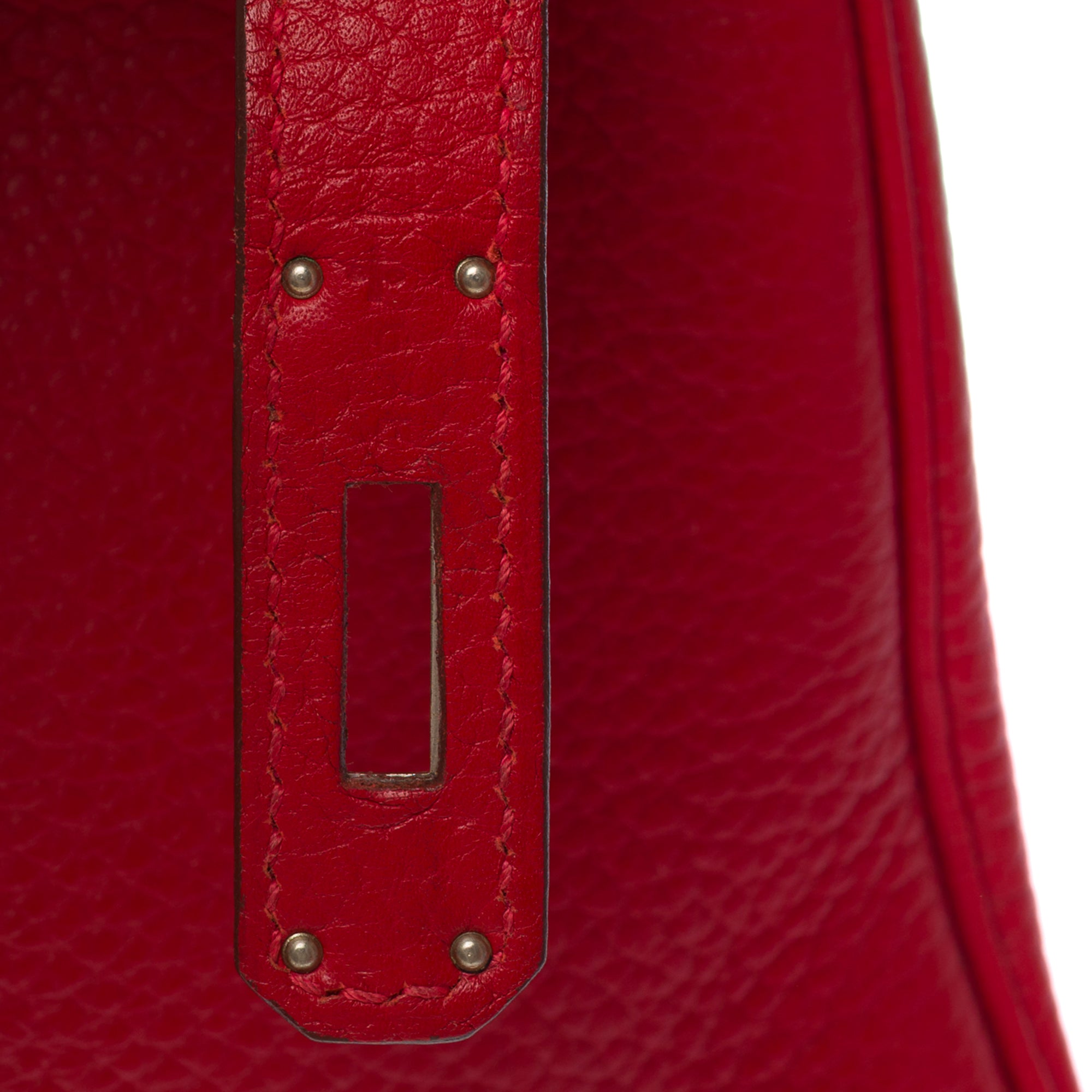 Sac HERMES Birkin 30 en Cuir Rouge - 103556