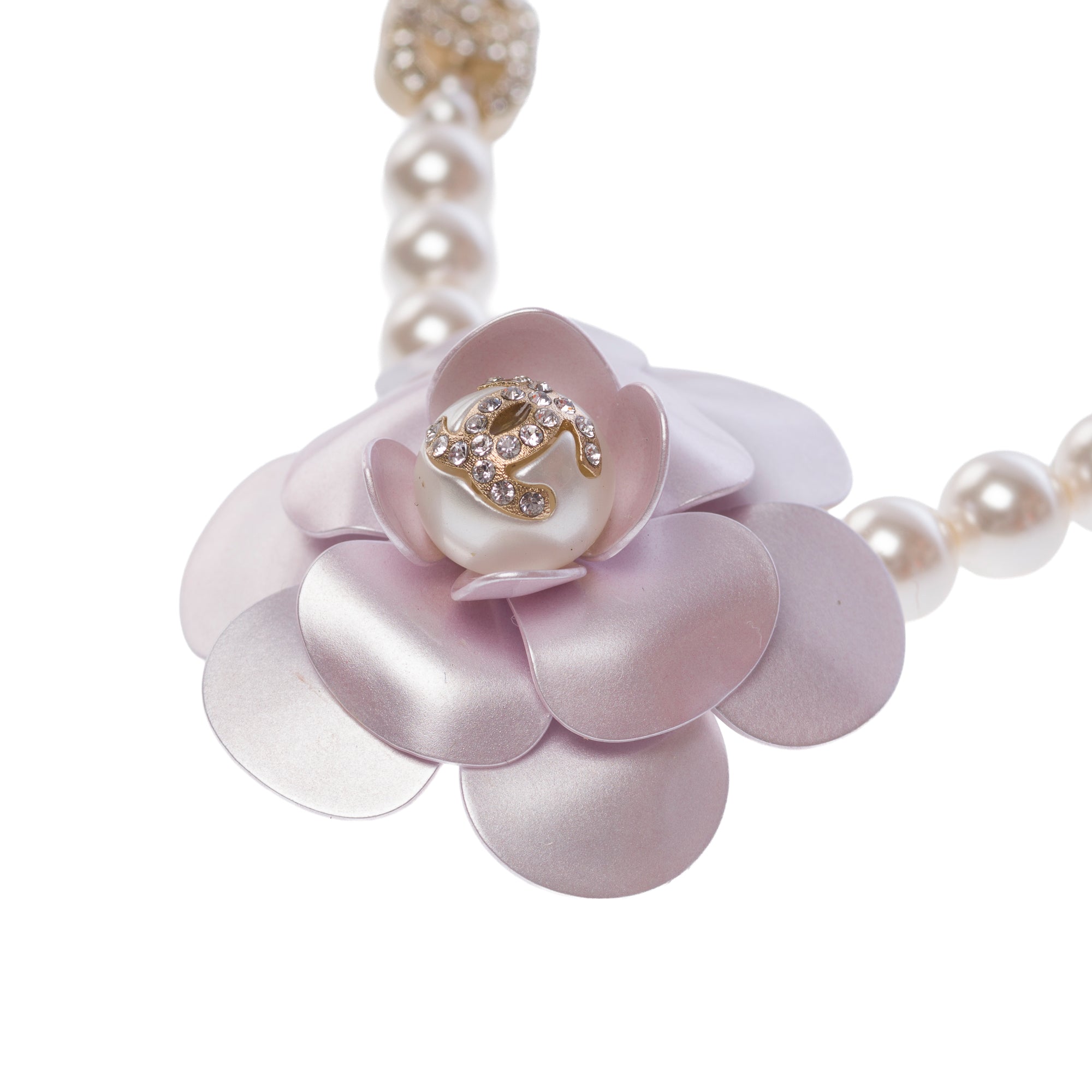 Bijoux CHANEL Camelia en Perle Blanc - 103517