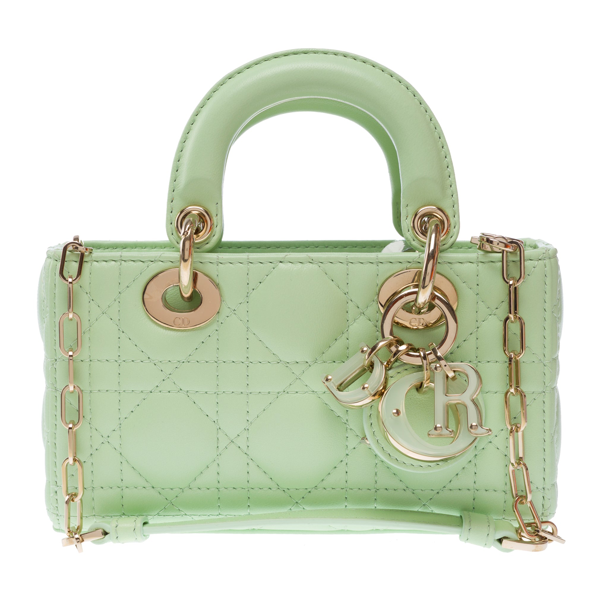 Sac DIOR Lady Dior en Cuir Vert - 103539