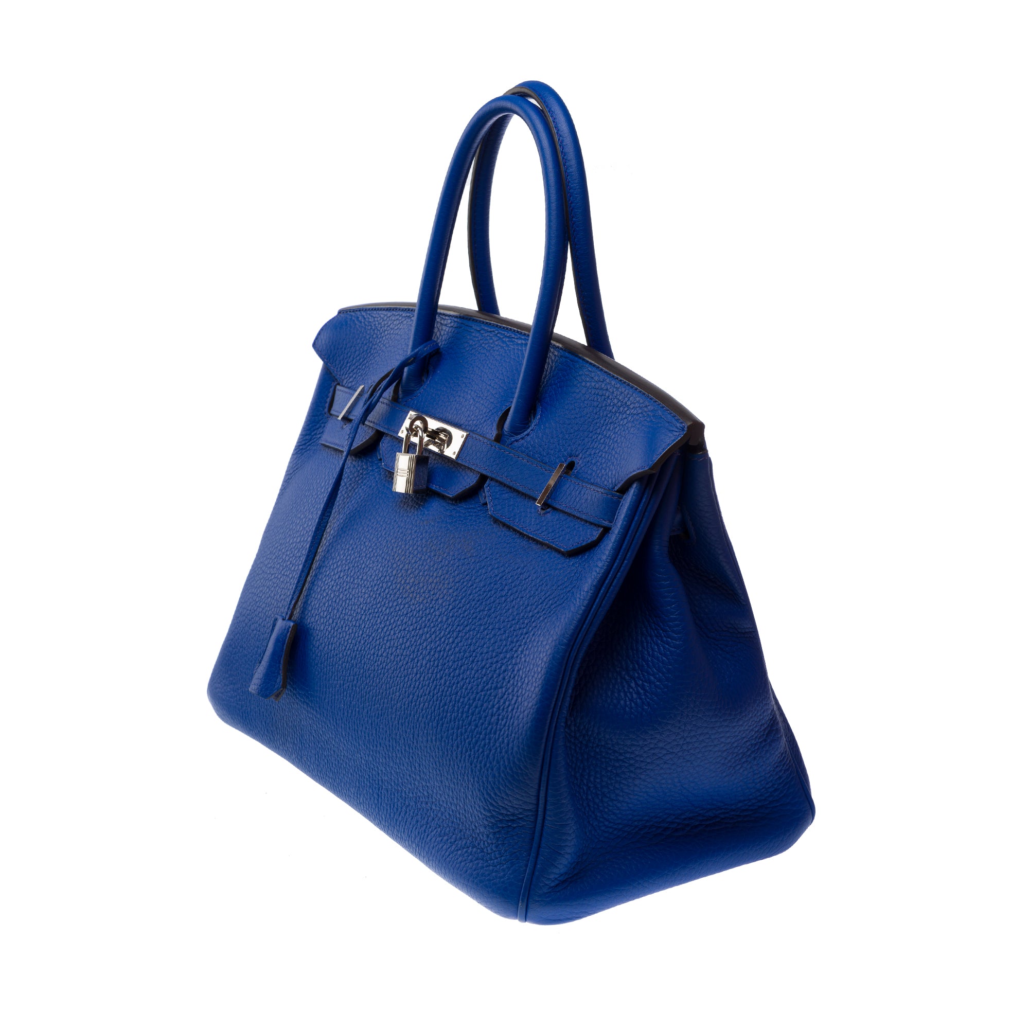 Sac HERMES Birkin 35 en Cuir Bleu - 103551