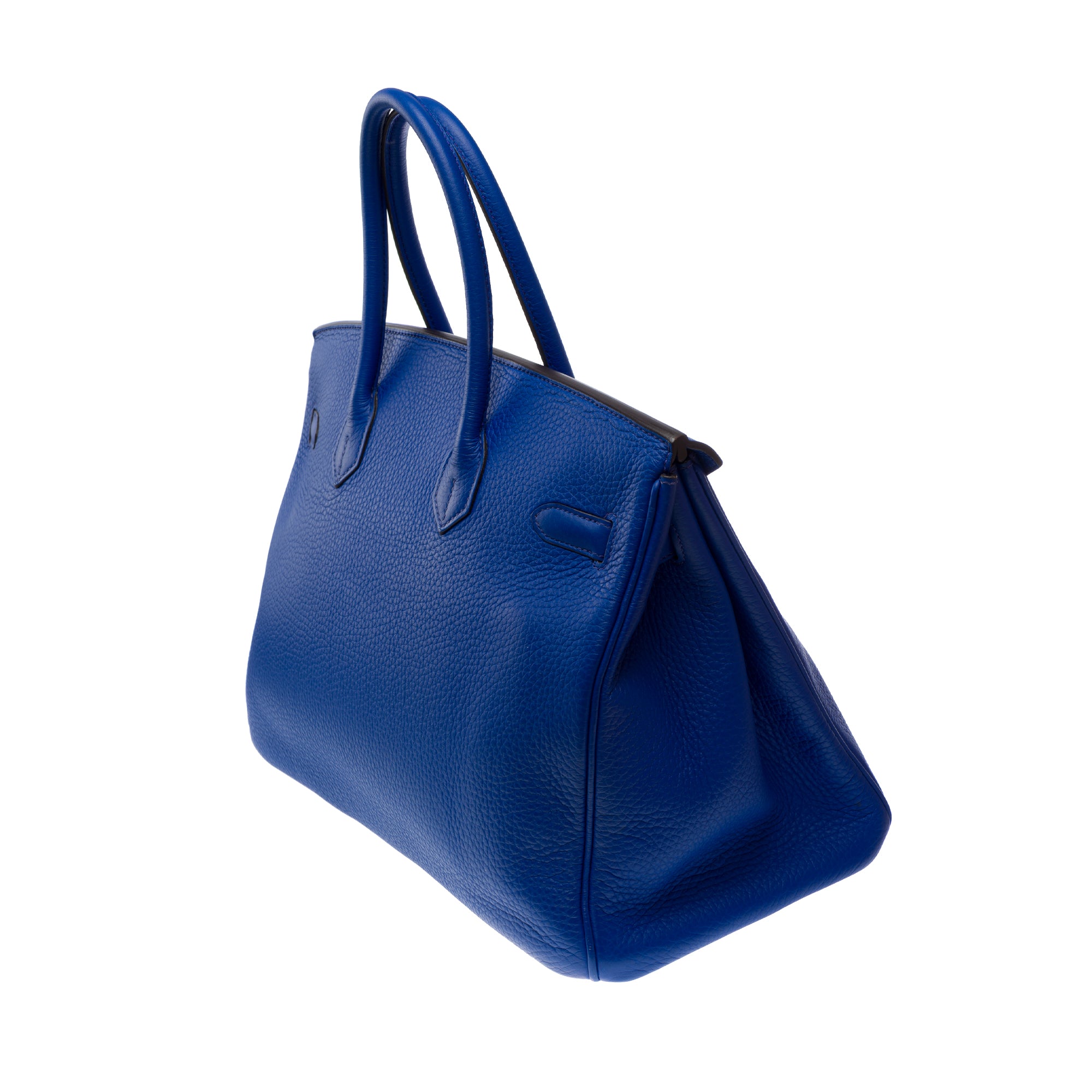 Sac HERMES Birkin 35 en Cuir Bleu - 103551