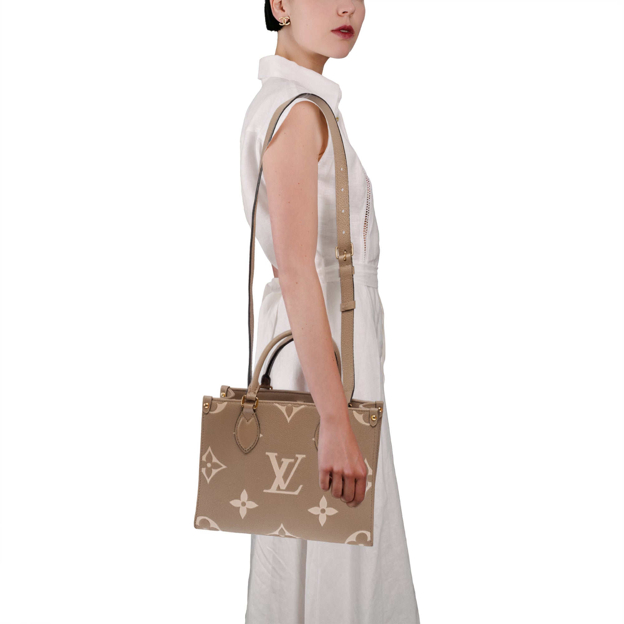 Sac LOUIS VUITTON Onthego en Cuir Gris - 103559