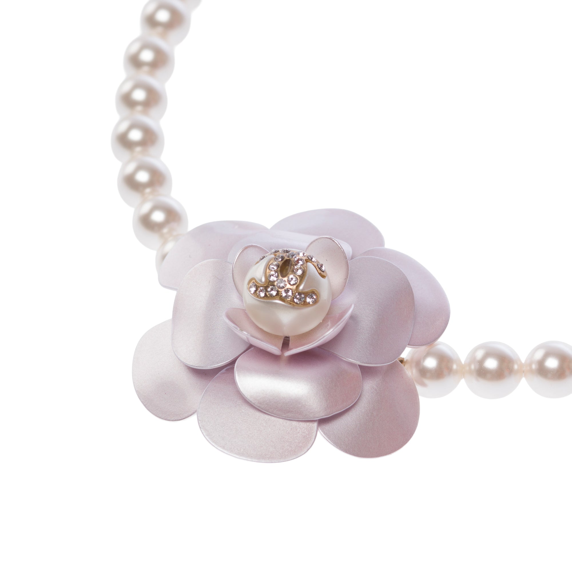 Bijoux CHANEL Camelia en Perle Blanc - 103518