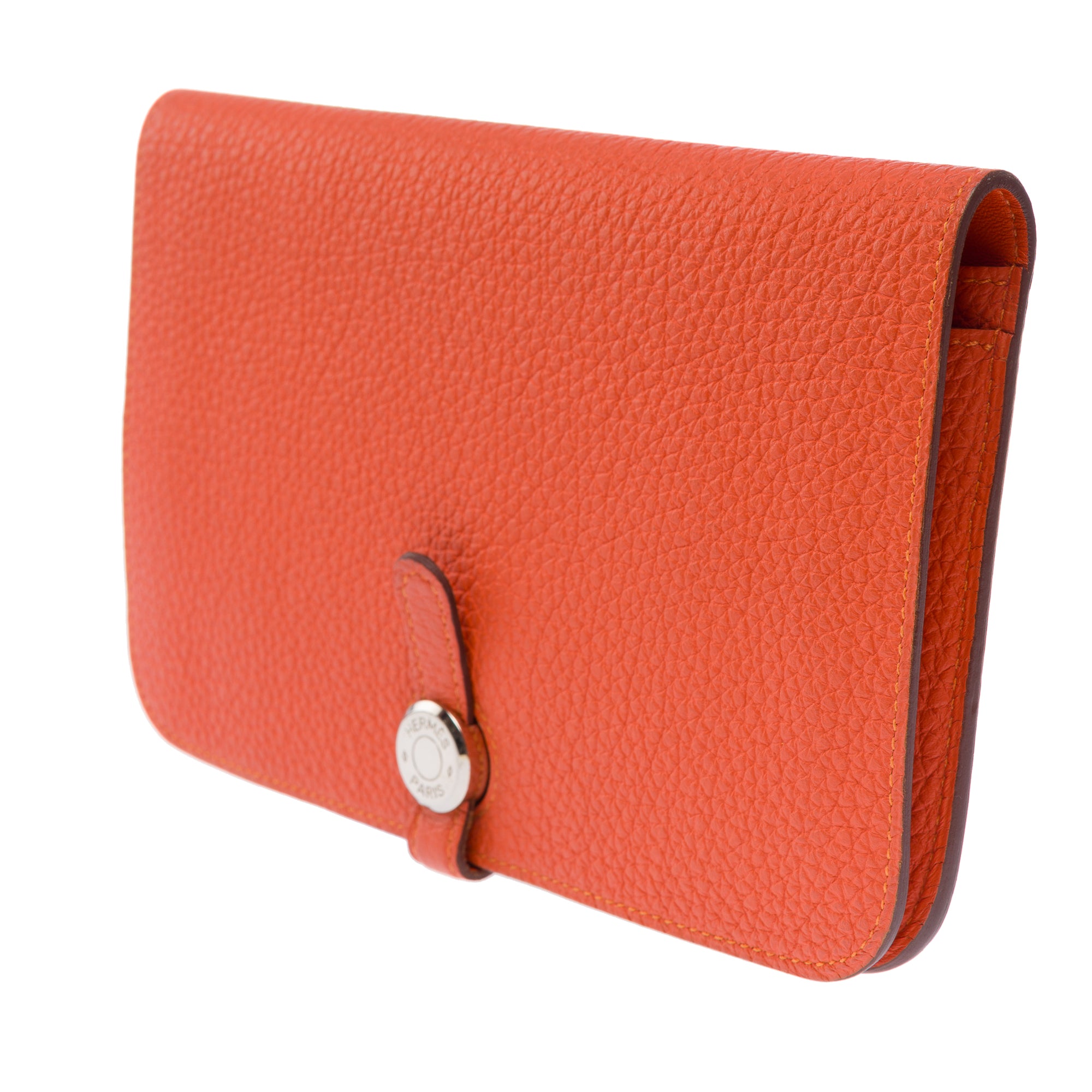 Accessoire HERMES Dogon en Cuir Orange - 103546
