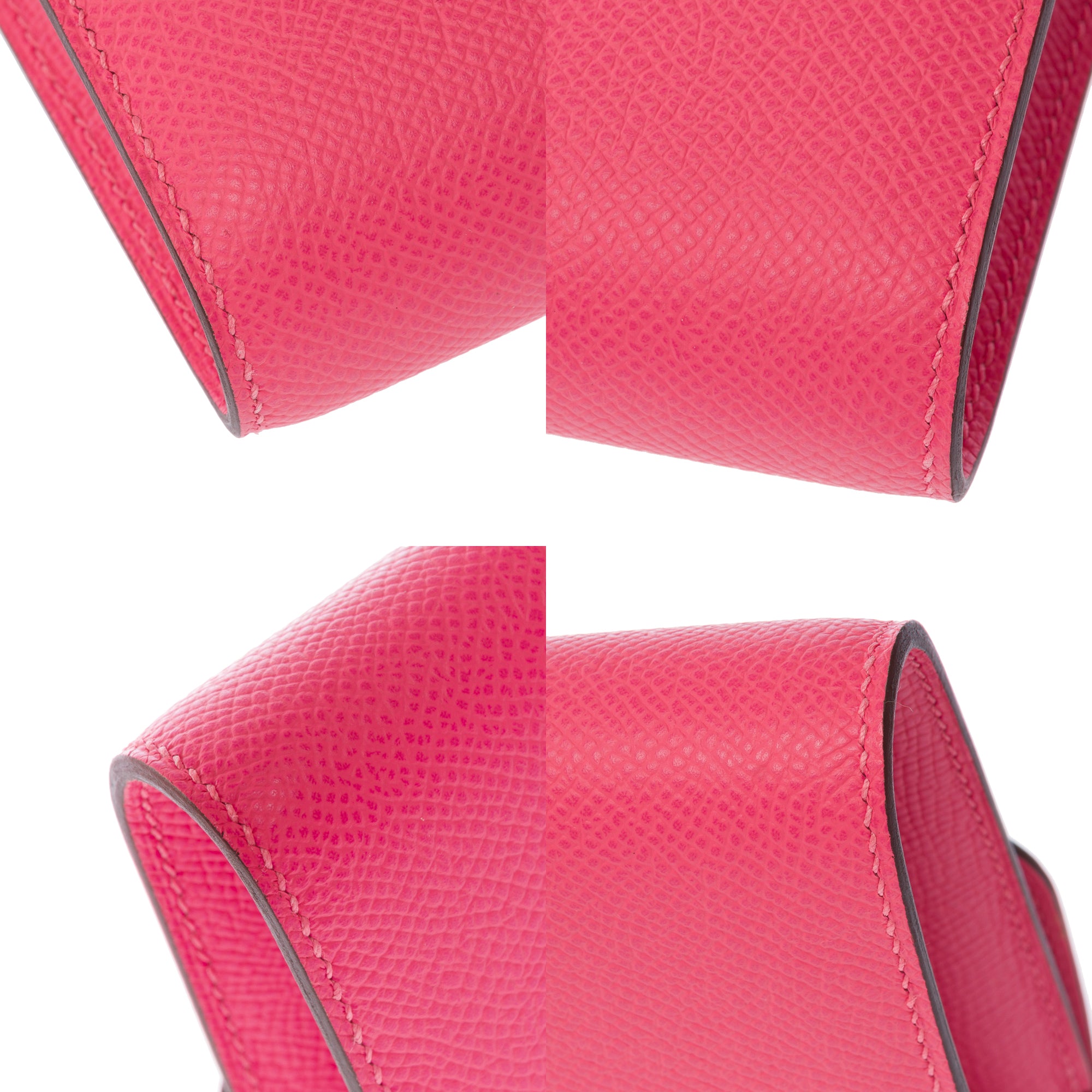 Sac HERMES Constance en Cuir Rose - 103527