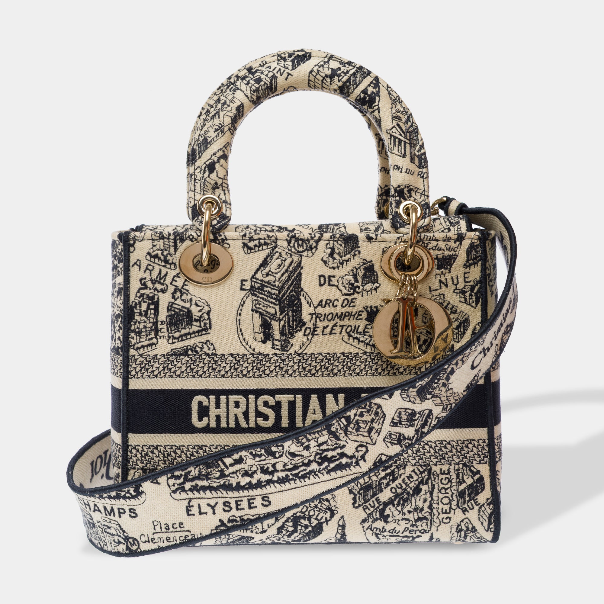 Sac DIOR Lady Dior en Toile Beige - 103542