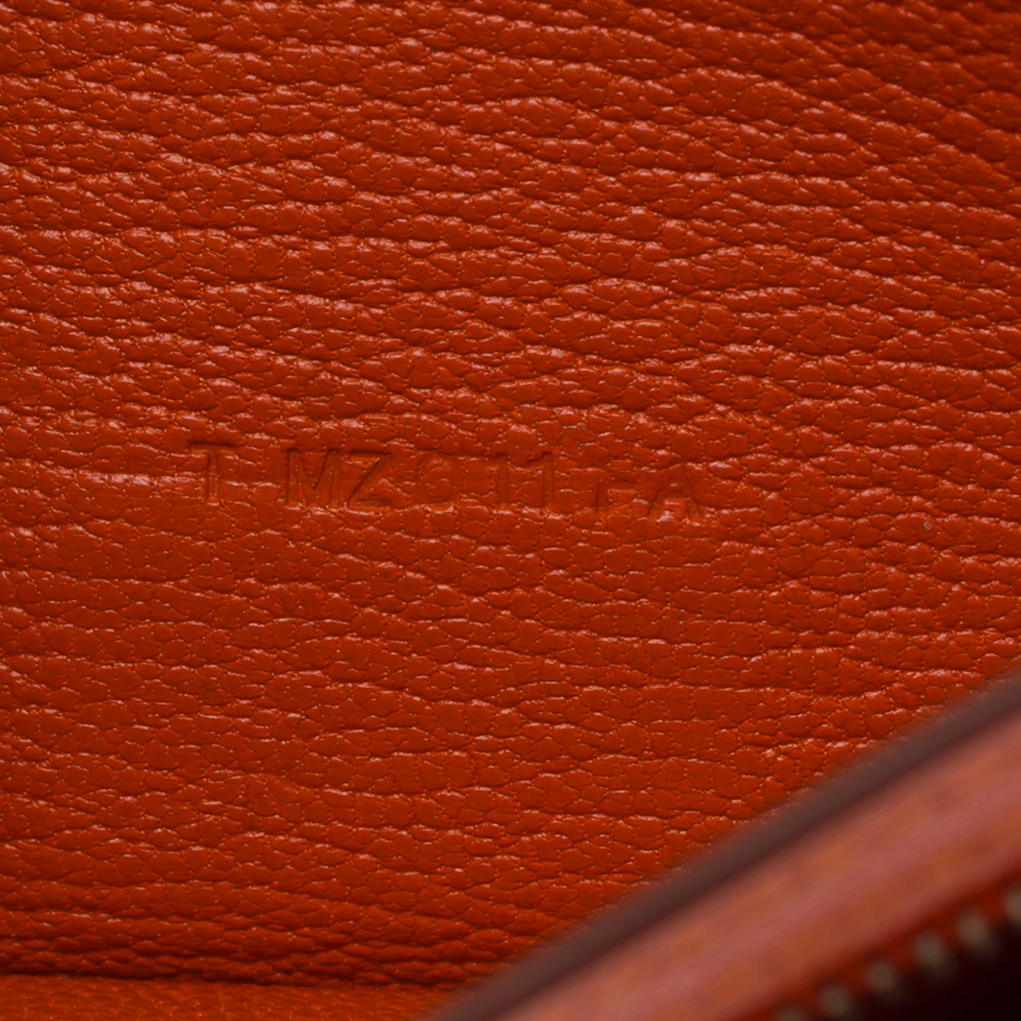 Accessoire HERMES Bearn en Cuir Orange - 103548