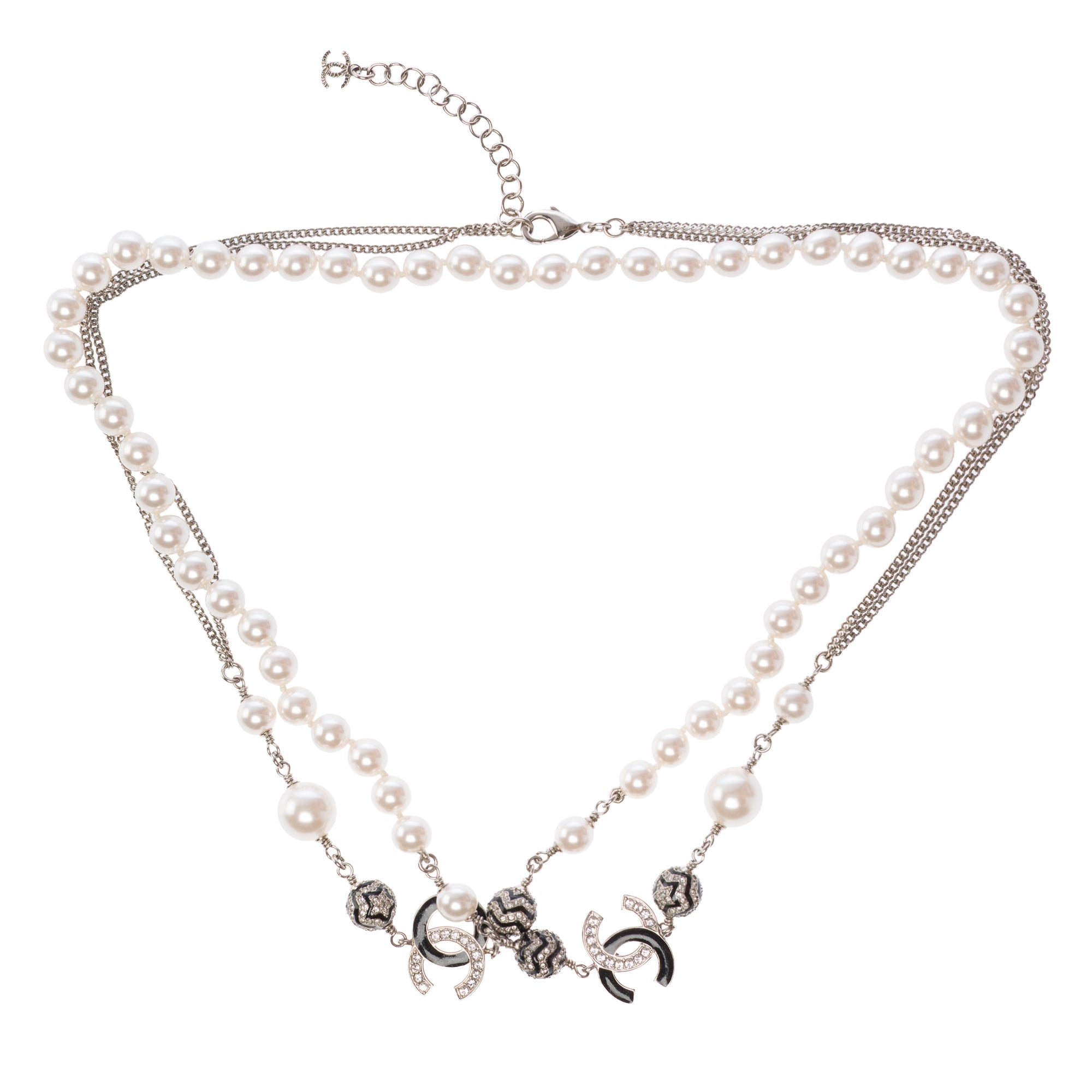 Bijoux CHANEL CC en Perle Blanc - 103521