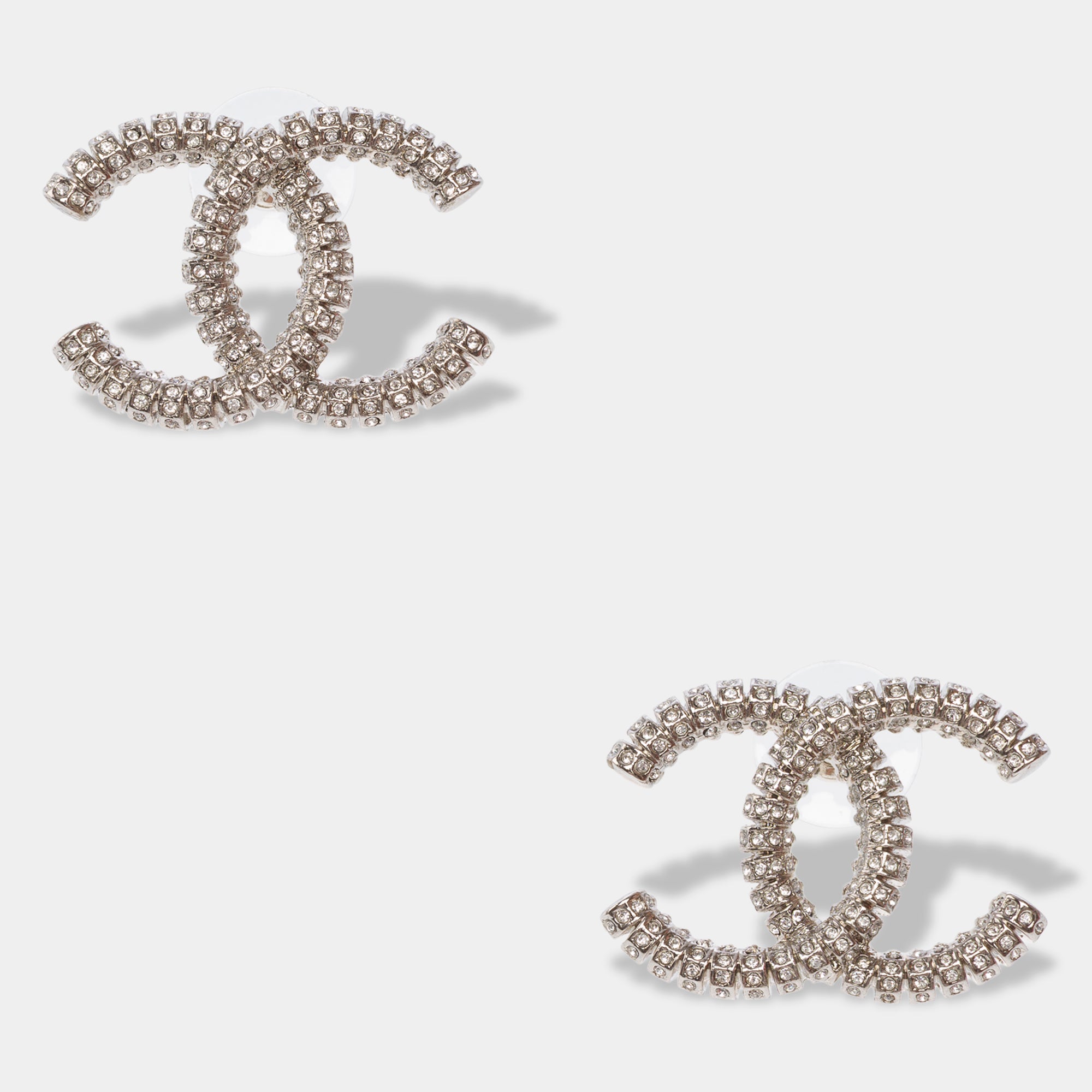 Bijoux CHANEL CC en Cristal Argent - 103525