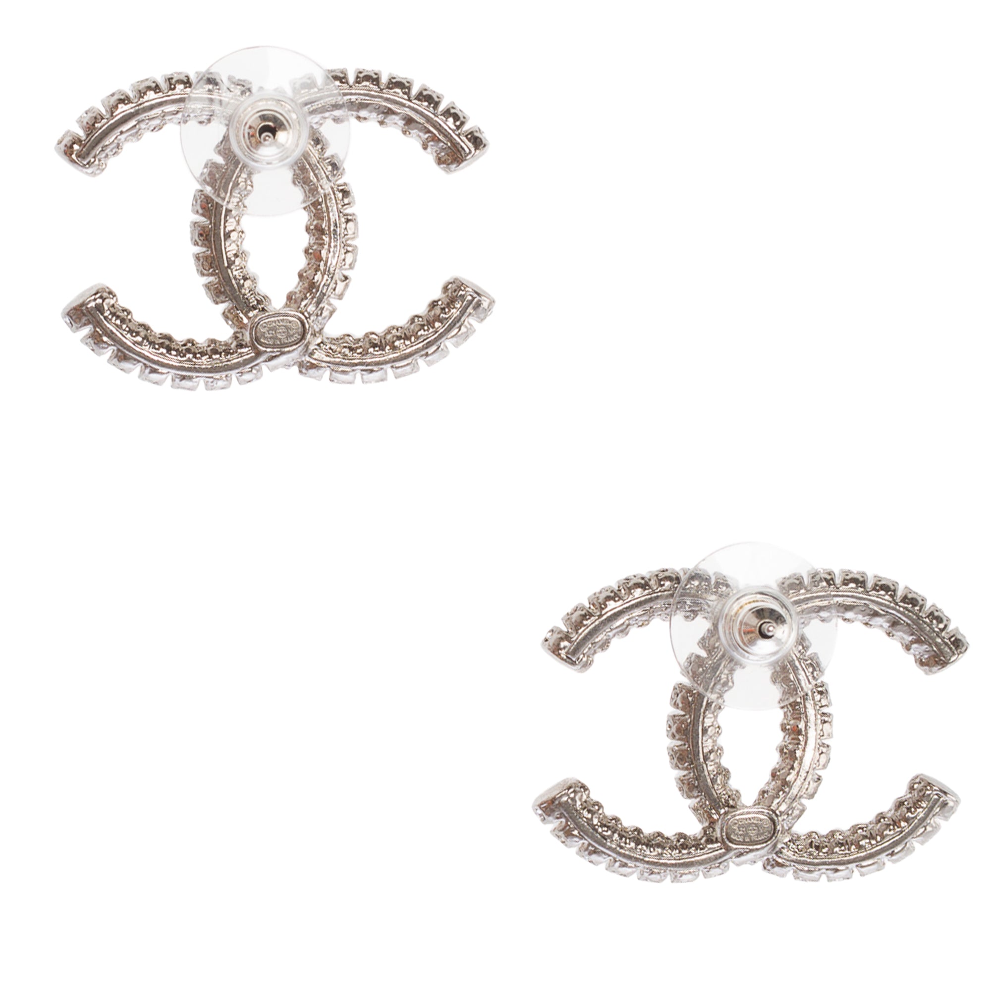 Bijoux CHANEL CC en Cristal Argent - 103525