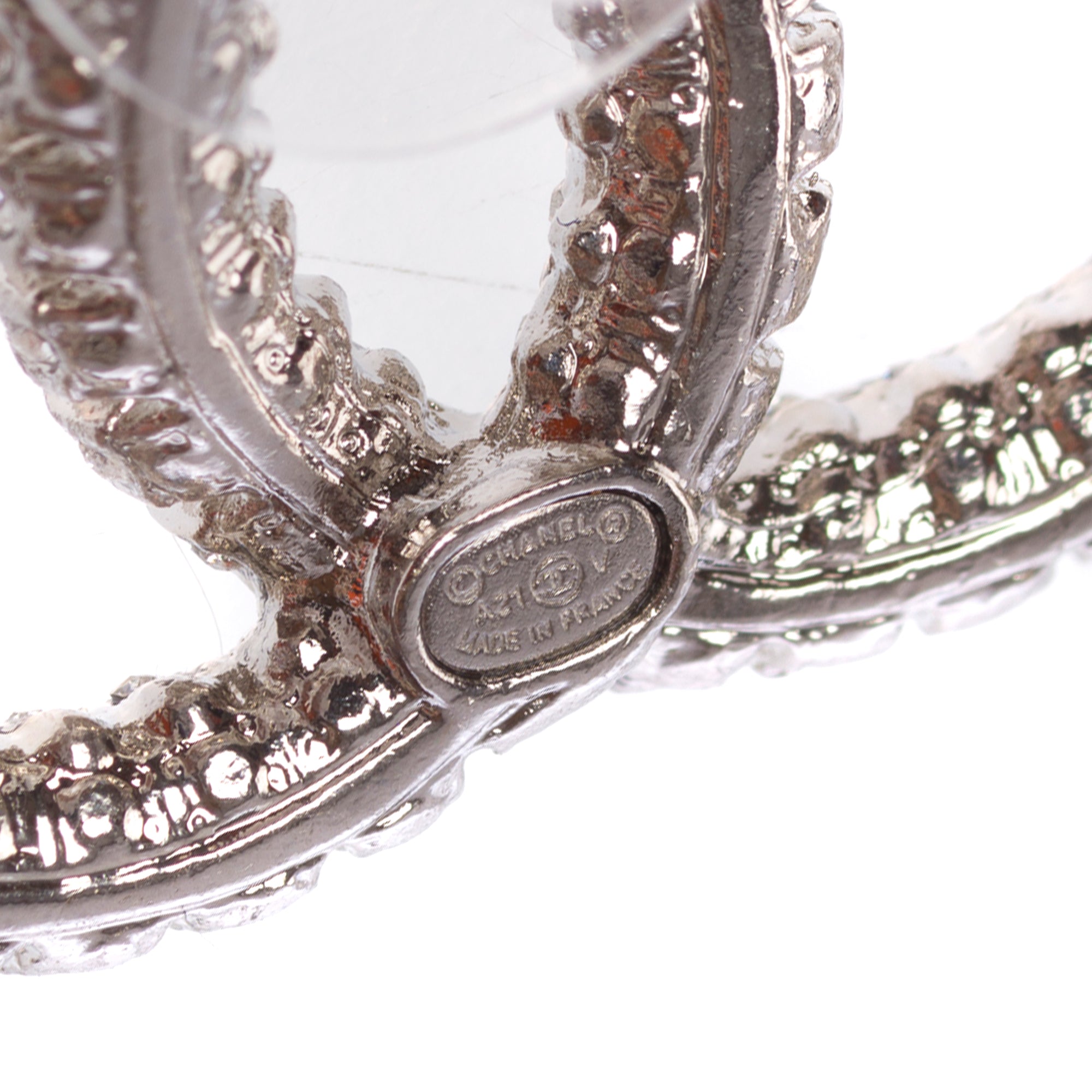 Bijoux CHANEL CC en Cristal Argent - 103525