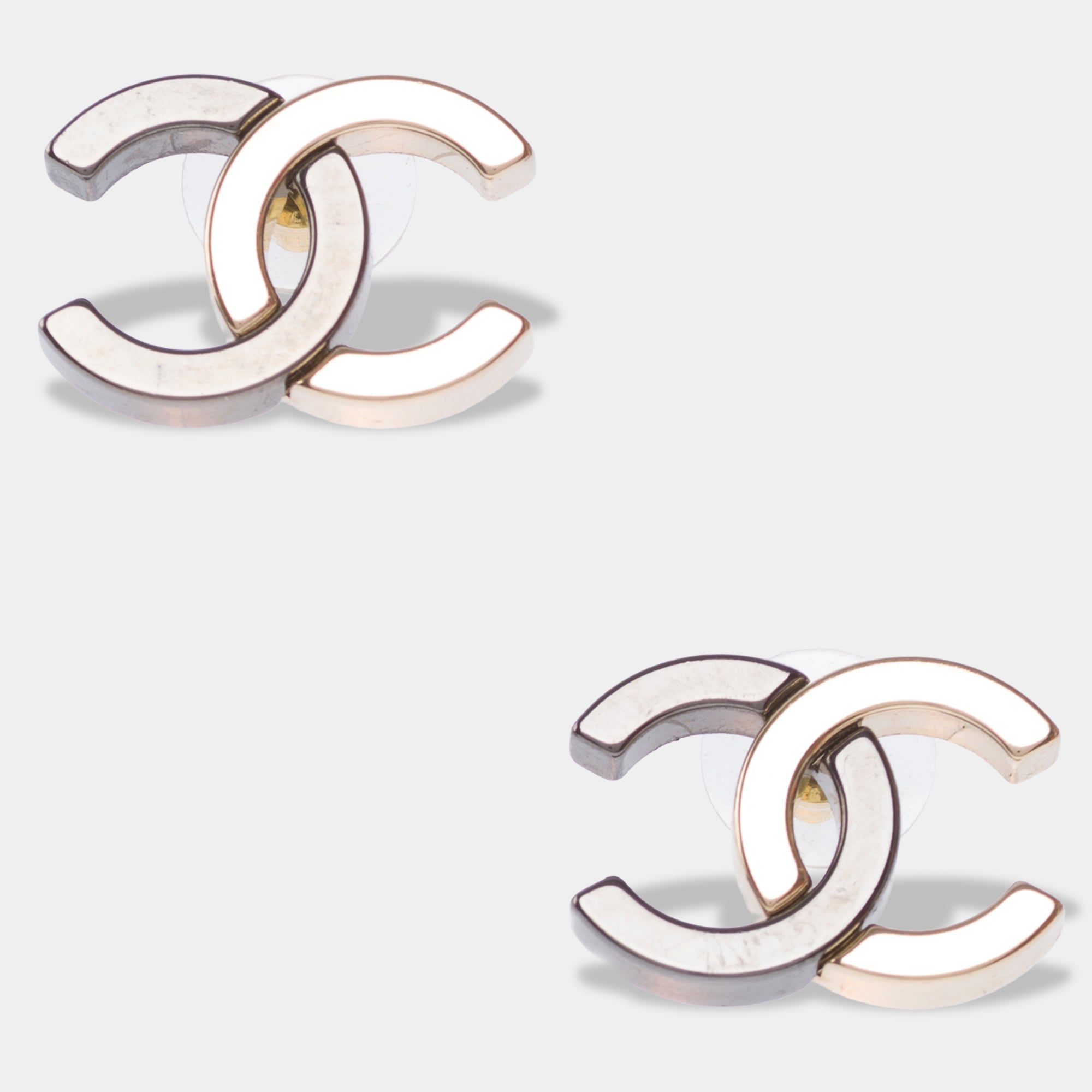 Bijoux CHANEL CC en Métal Anthracite - 103526