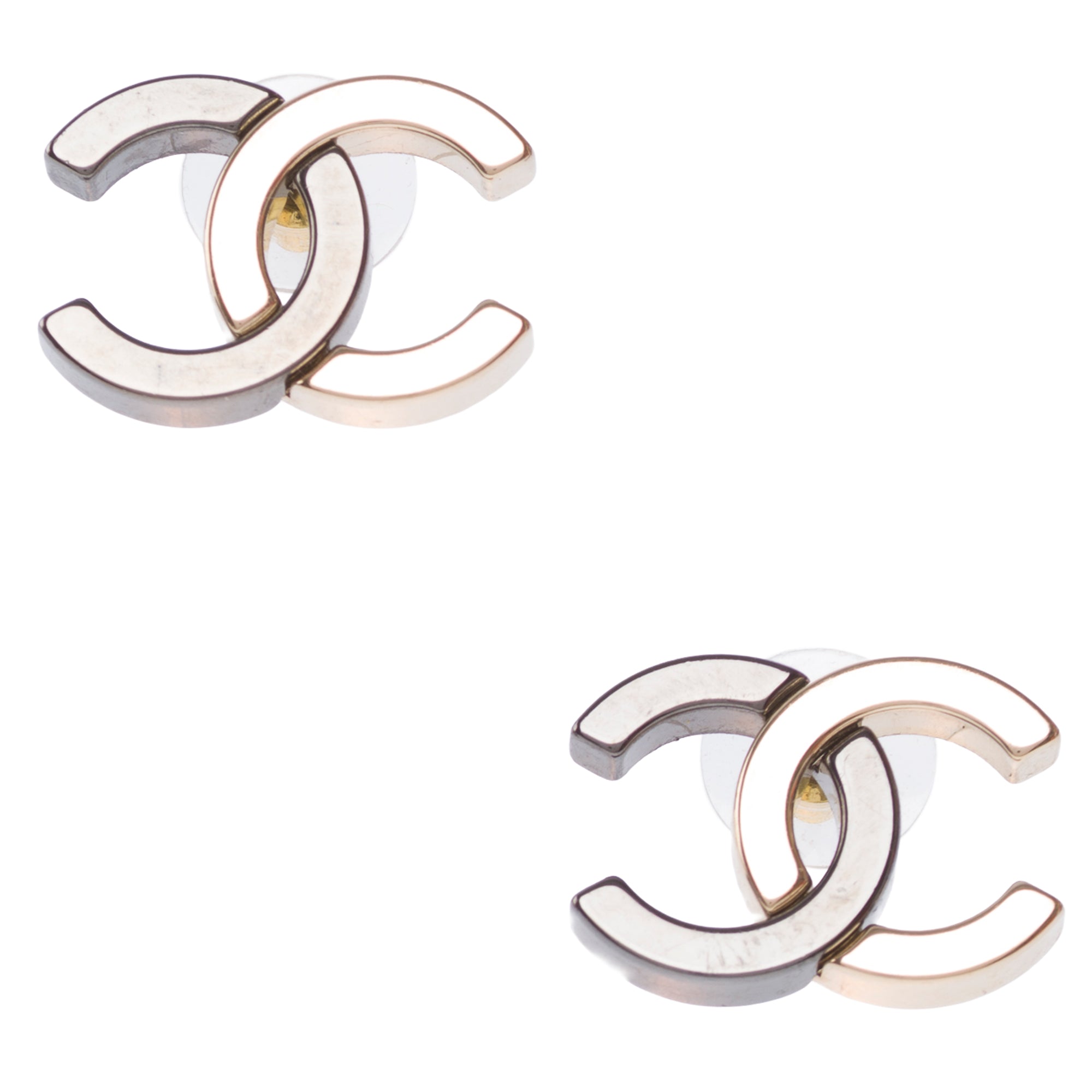 Bijoux CHANEL CC en Métal Anthracite - 103526