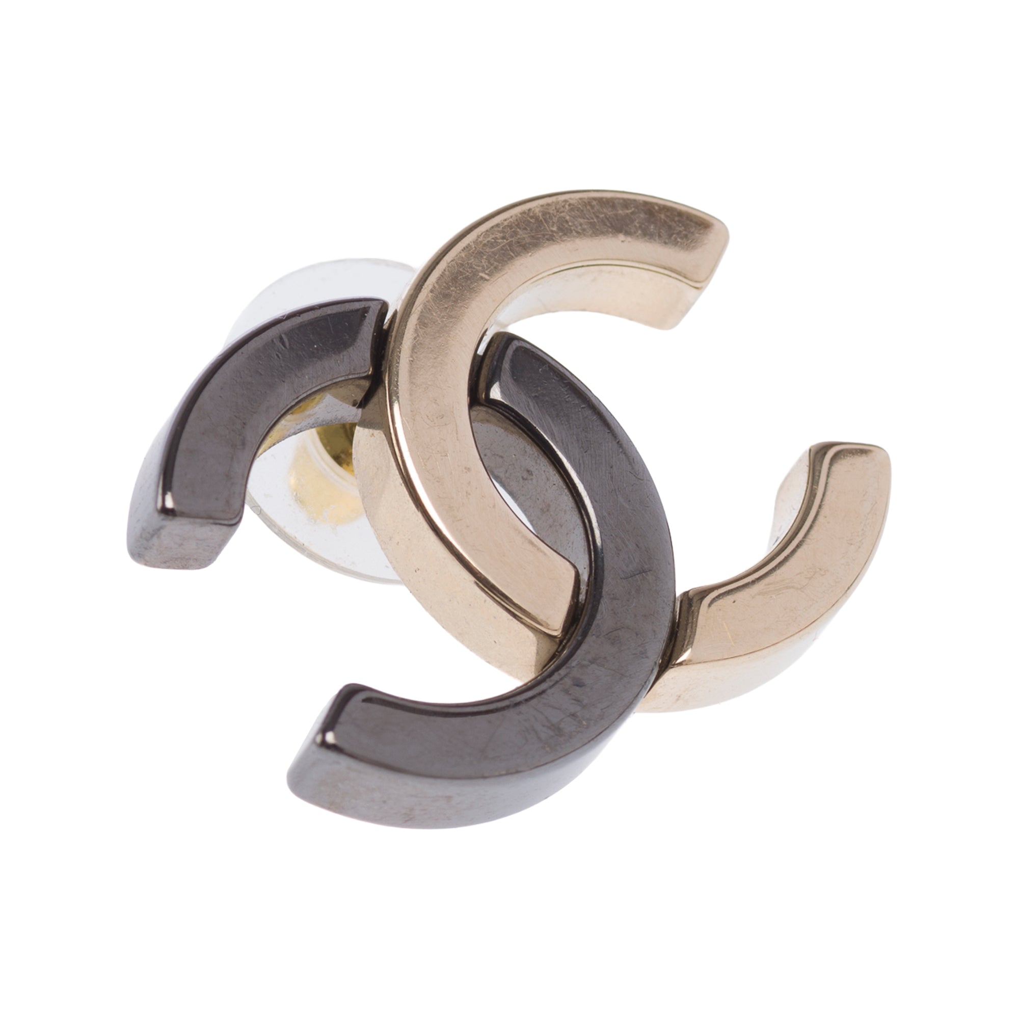 Bijoux CHANEL CC en Métal Anthracite - 103526
