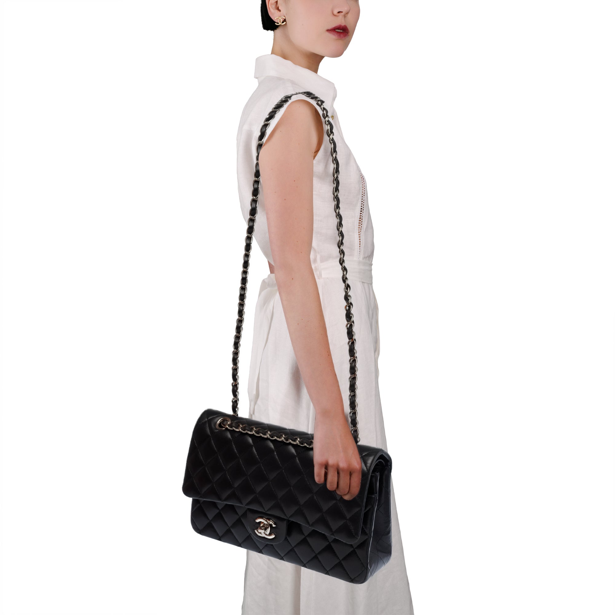 Sac CHANEL Timeless/Classique en Cuir Noir - 103568