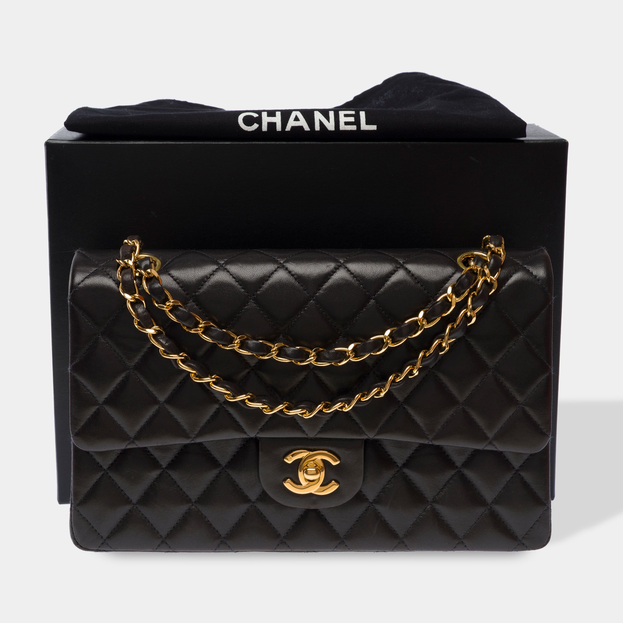 Sac CHANEL Timeless/Classique en Cuir Noir - 103573