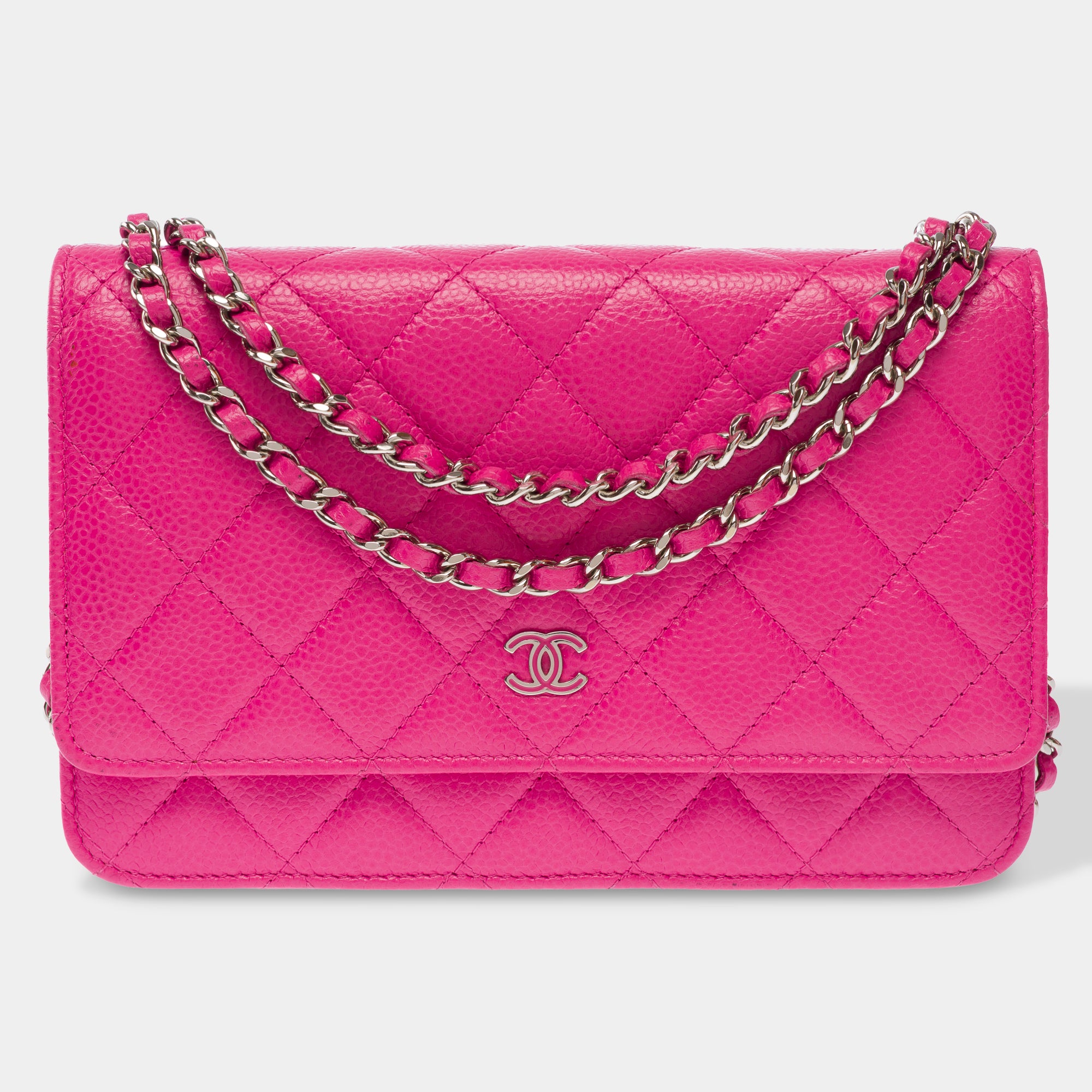 Sac CHANEL Wallet on Chain en Cuir Rose - 103562