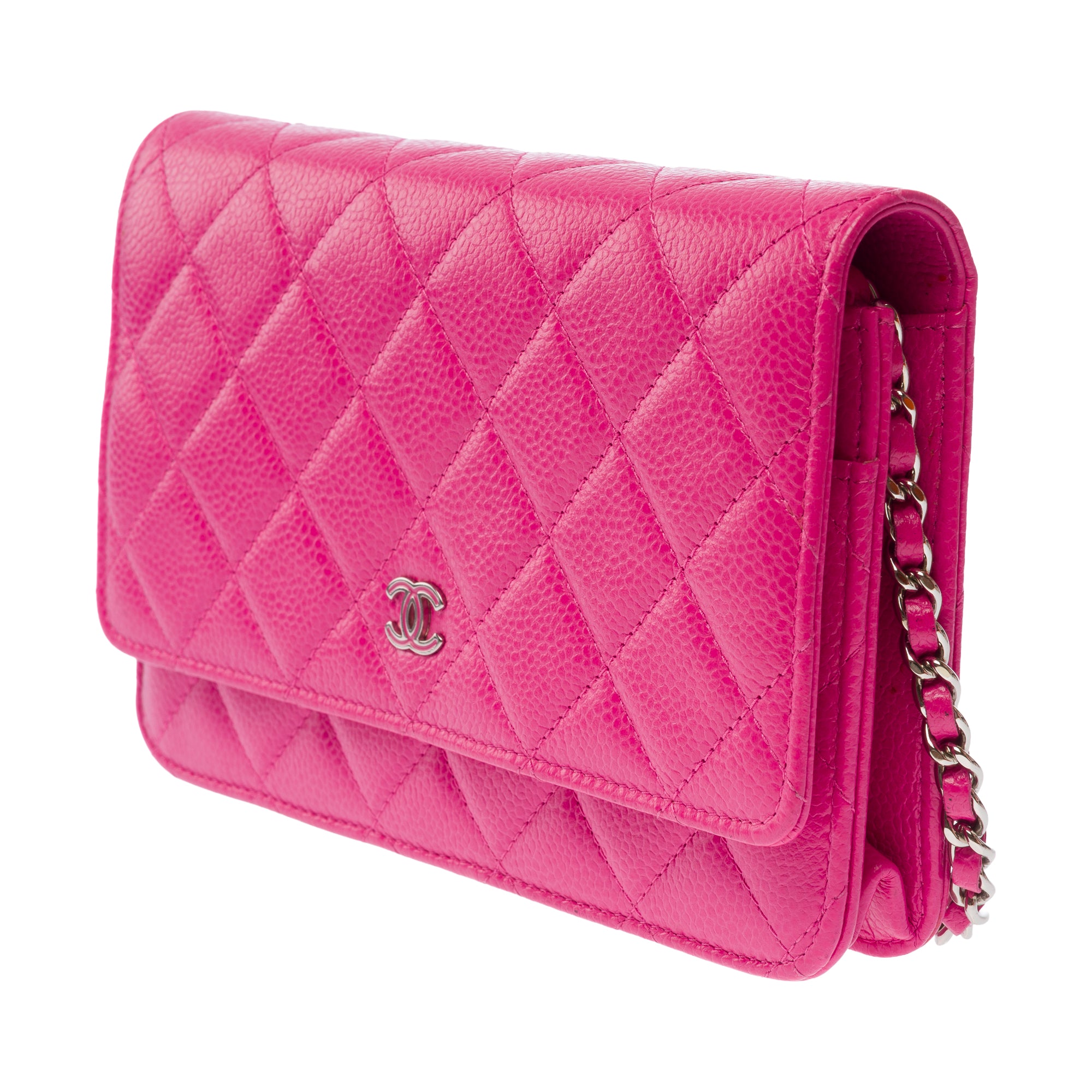 Sac CHANEL Wallet on Chain en Cuir Rose - 103562