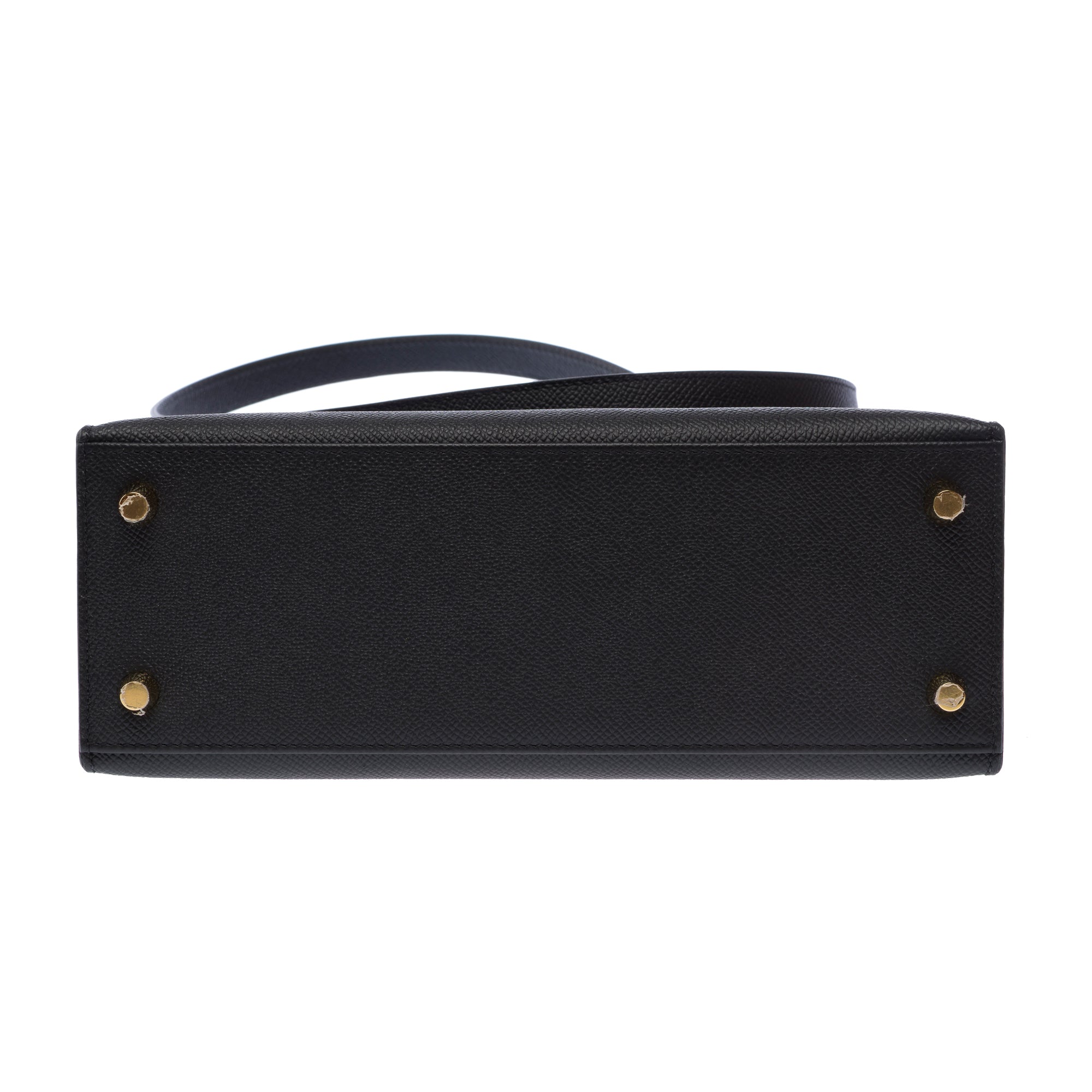 Sac HERMES Kelly 25 en Cuir Noir - 103580