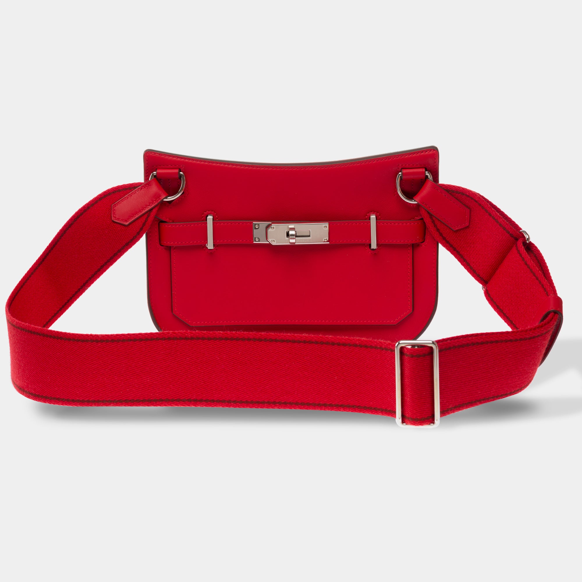 Sac HERMES Jypsiere en Cuir Rouge - 103552
