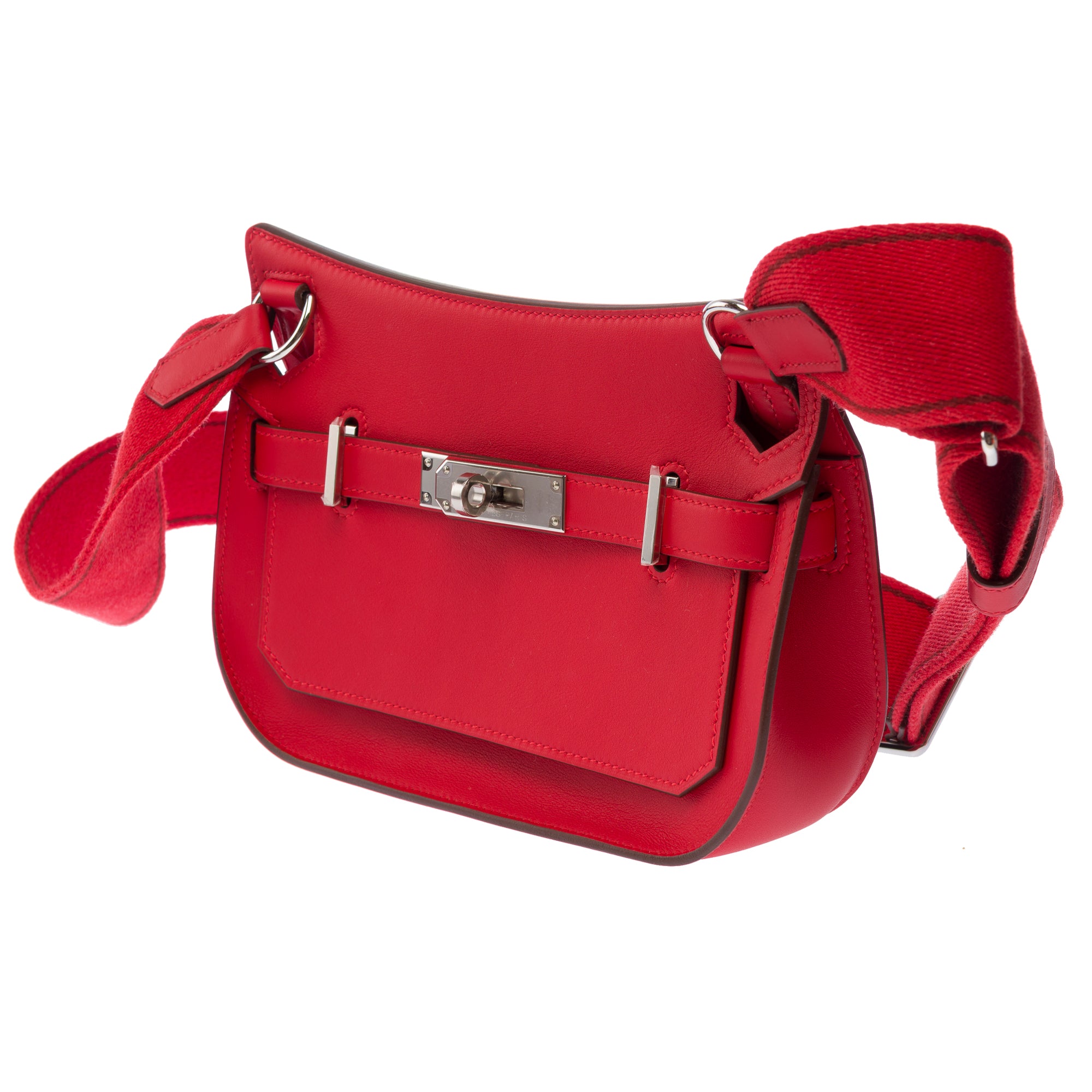 Sac HERMES Jypsiere en Cuir Rouge - 103552