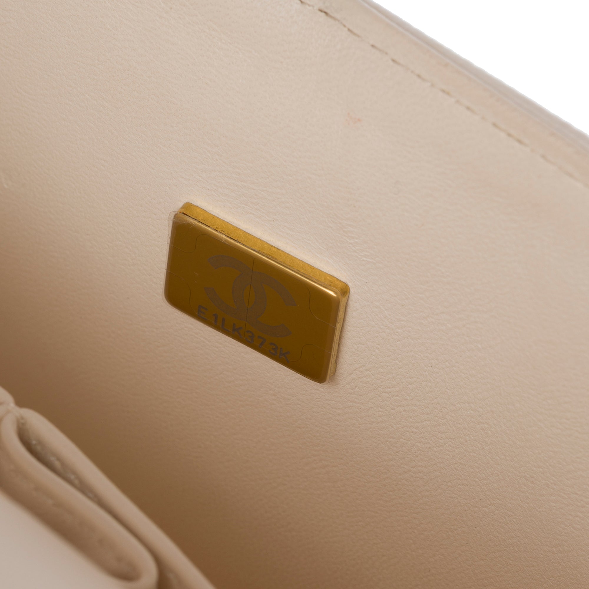 Sac CHANEL Timeless/Classique en Cuir Blanc - 103553