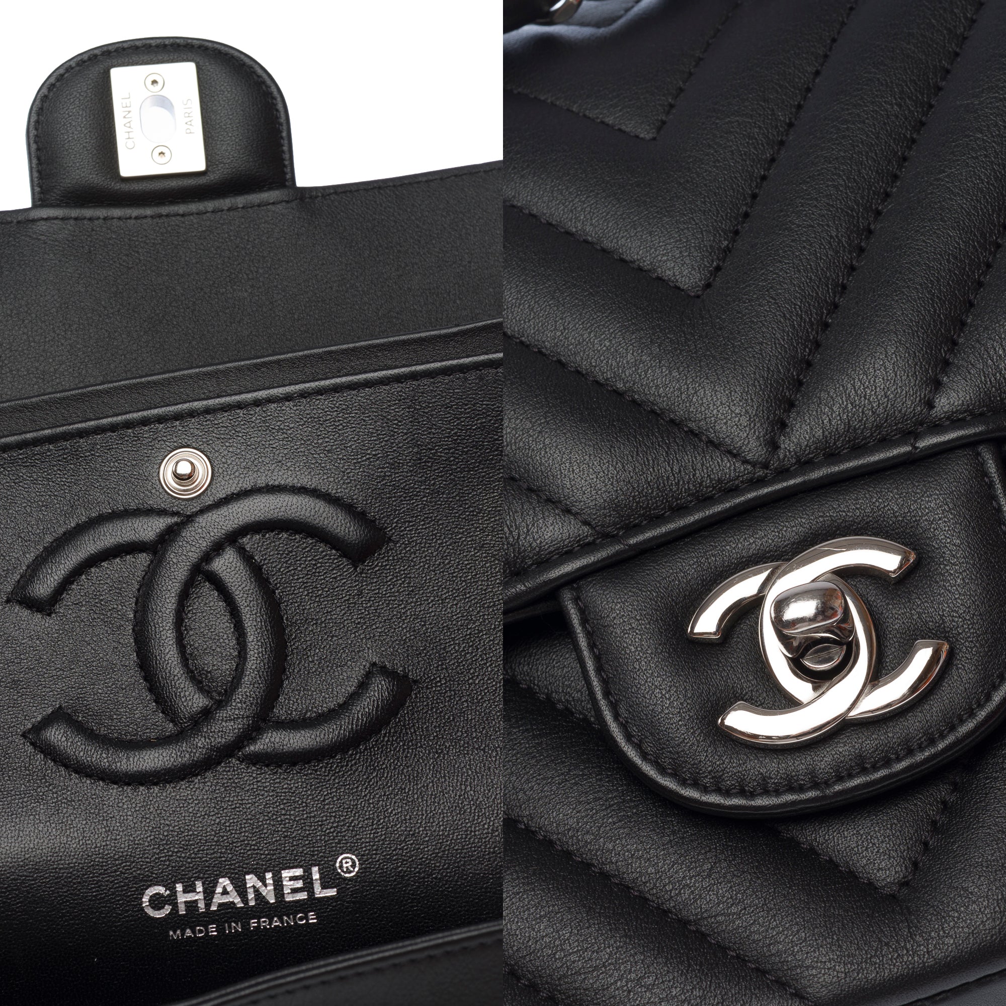 Sac CHANEL Timeless/Classique en Cuir Noir - 103570