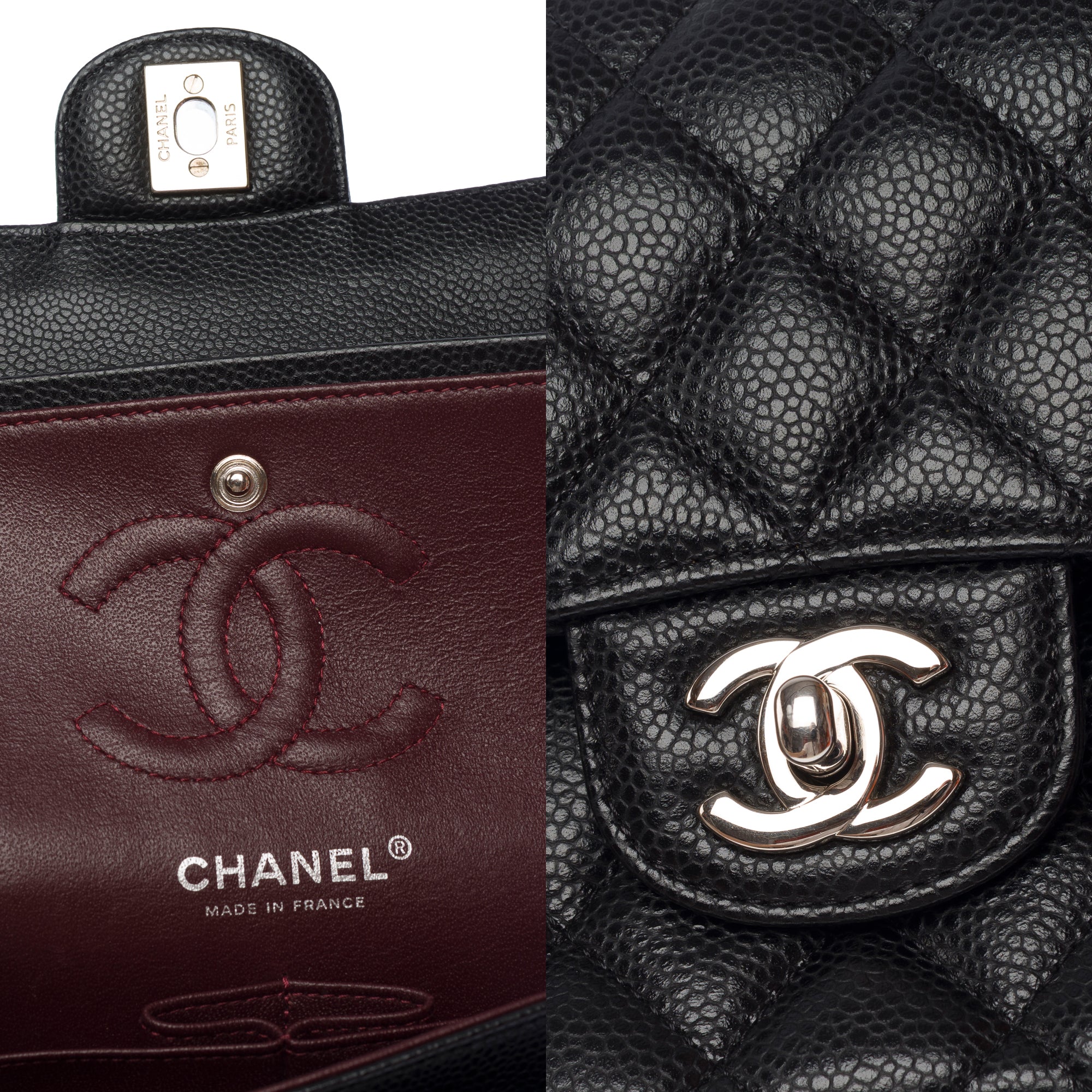 Sac CHANEL Timeless/Classique en Cuir Noir - 103555