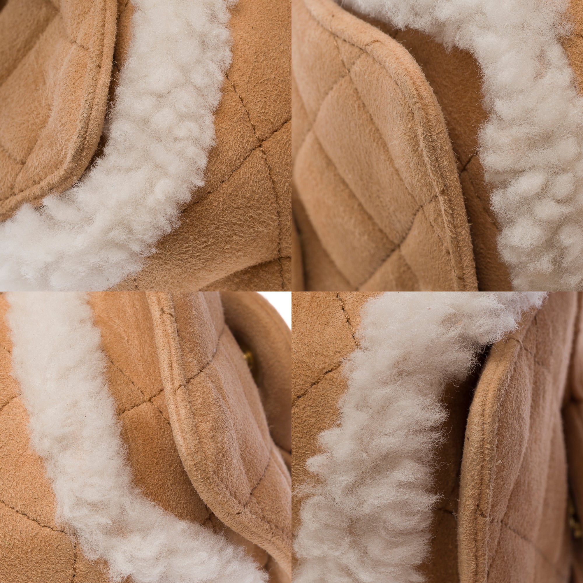 Sac CHANEL en Suède Beige - 103532