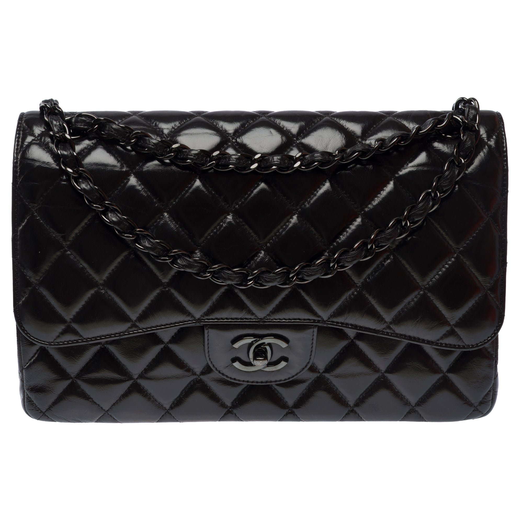 Sac CHANEL Timeless/Classique en Cuir Noir - 103536
