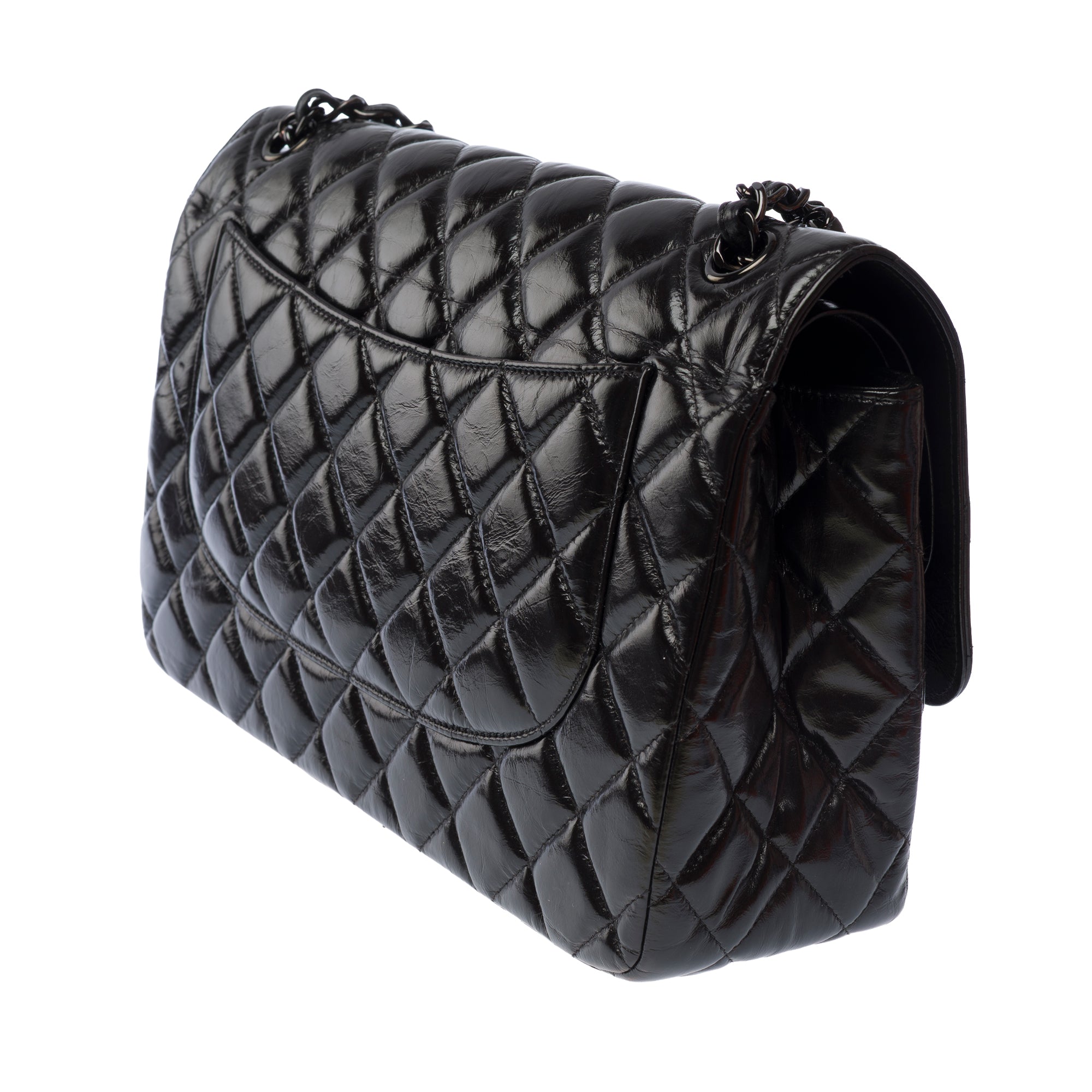 Sac CHANEL Timeless/Classique en Cuir Noir - 103536