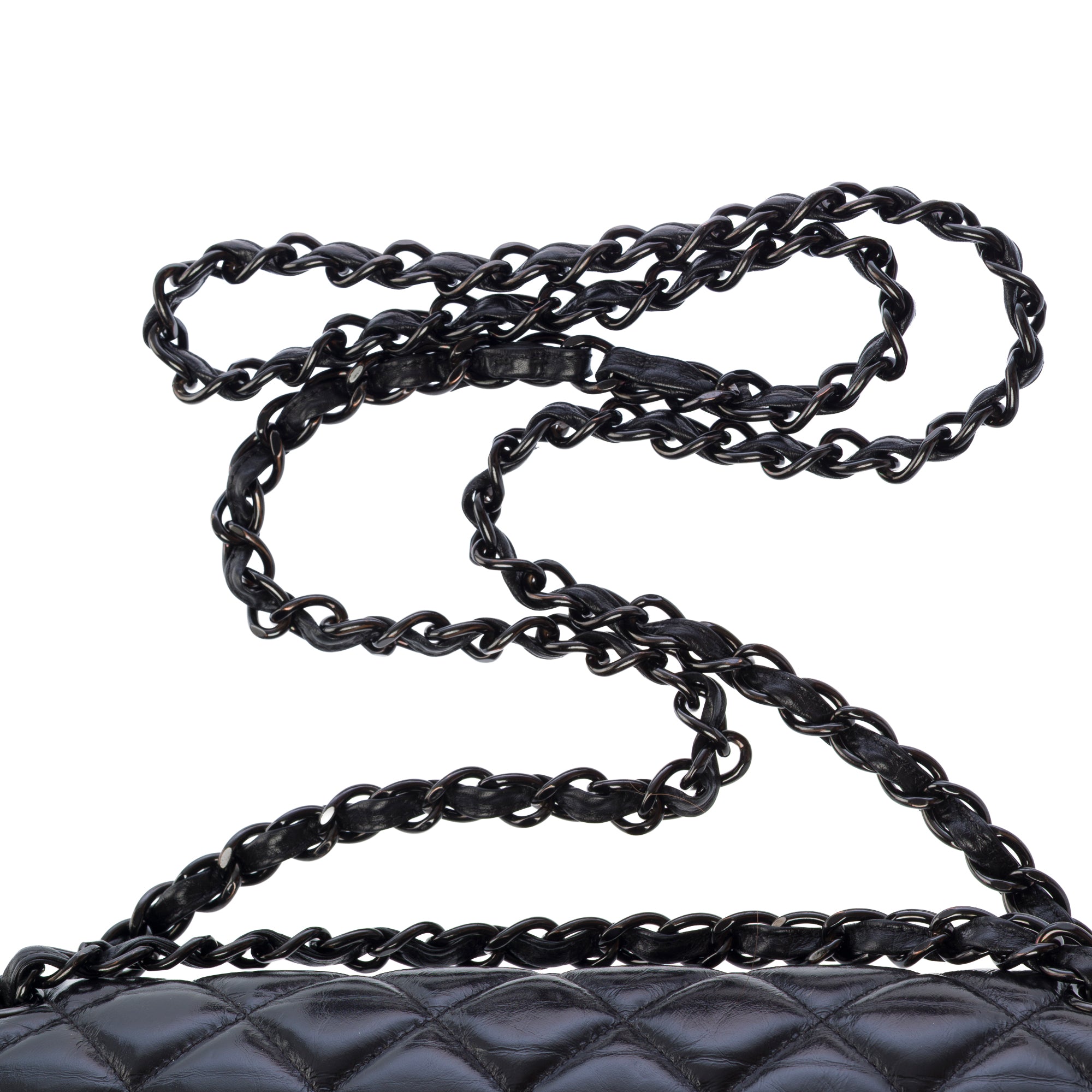 Sac CHANEL Timeless/Classique en Cuir Noir - 103536