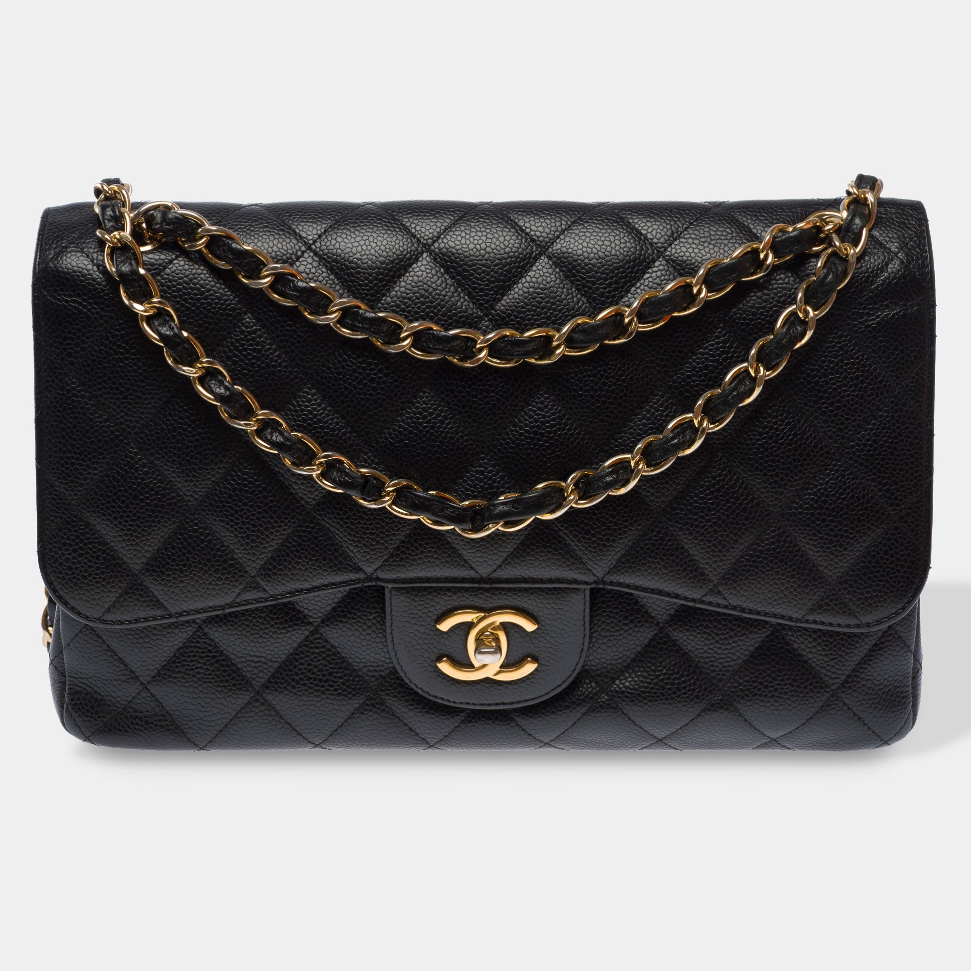 Sac CHANEL Timeless/Classique en Cuir Noir - 103543